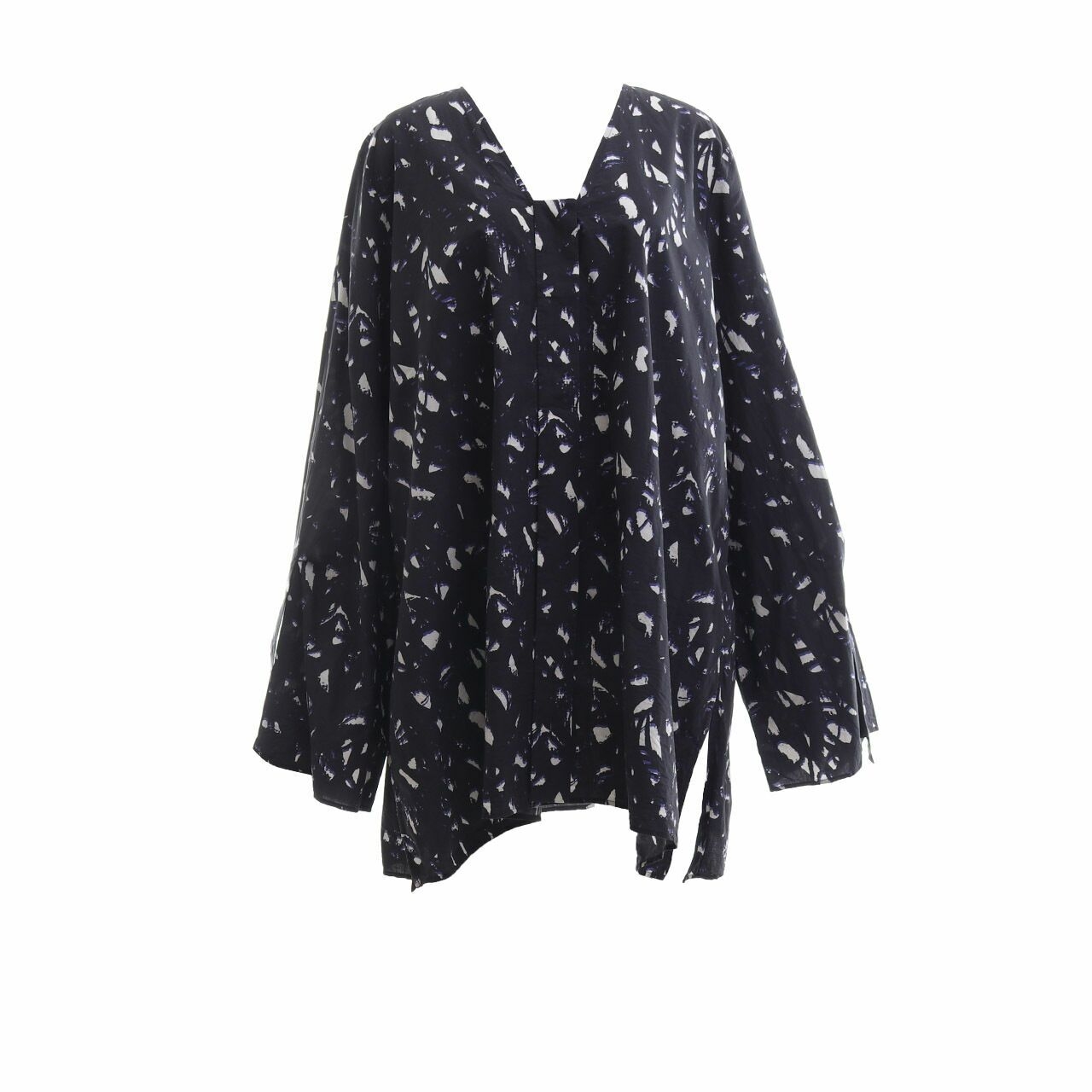 COS Black Printed Blouse