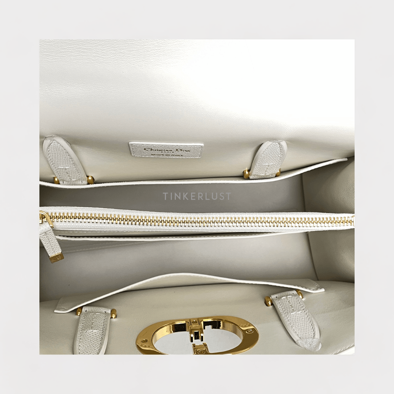 Christian Dior St Honore Medium White Handbag