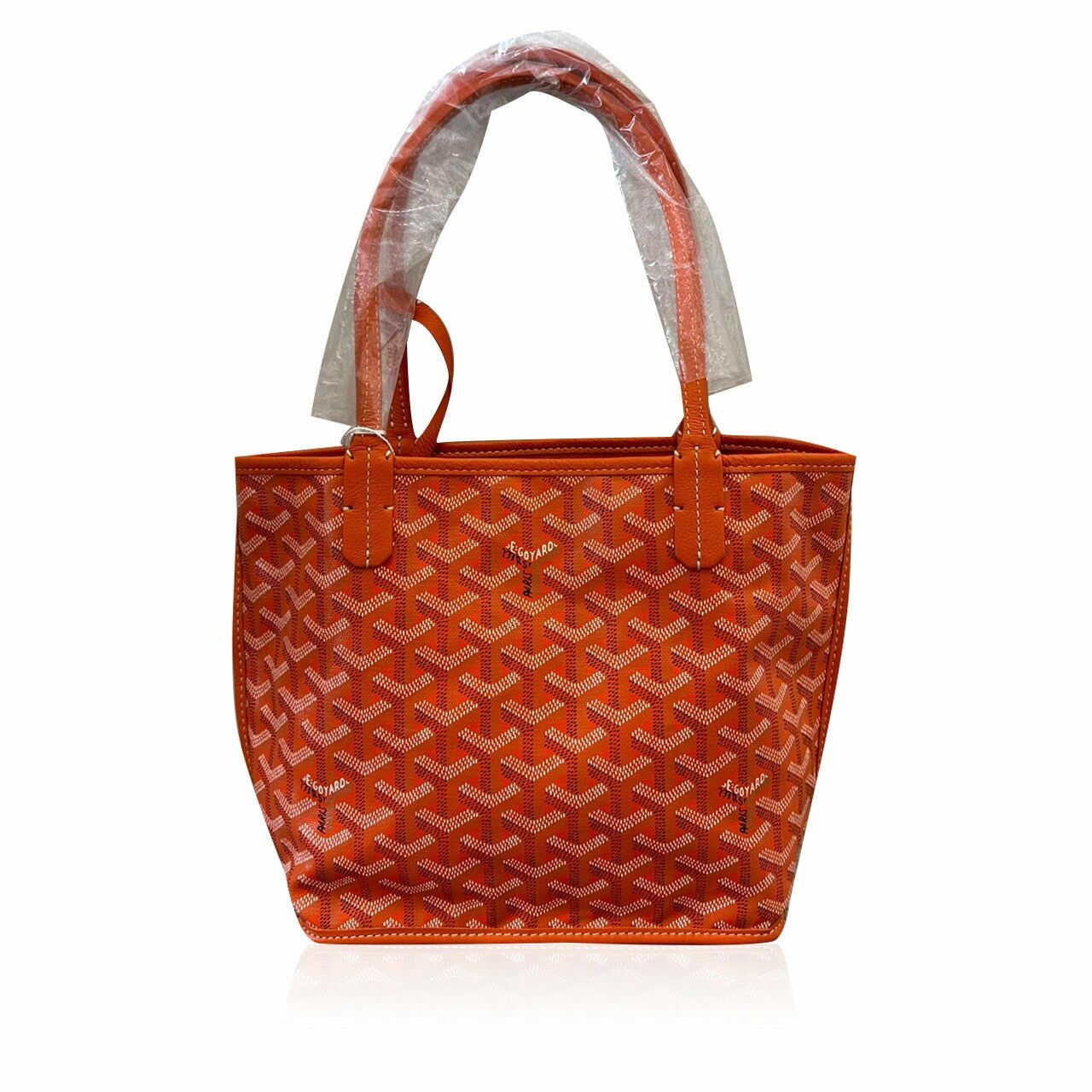 Goyard Mini Anjou Orange Reversible Tote Bag