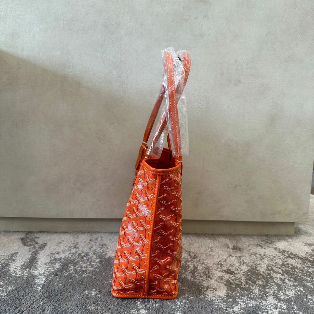 Goyard Mini Anjou Orange Reversible Tote Bag