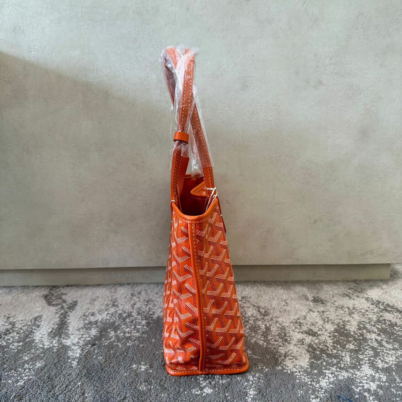 Goyard Mini Anjou Orange Reversible Tote Bag