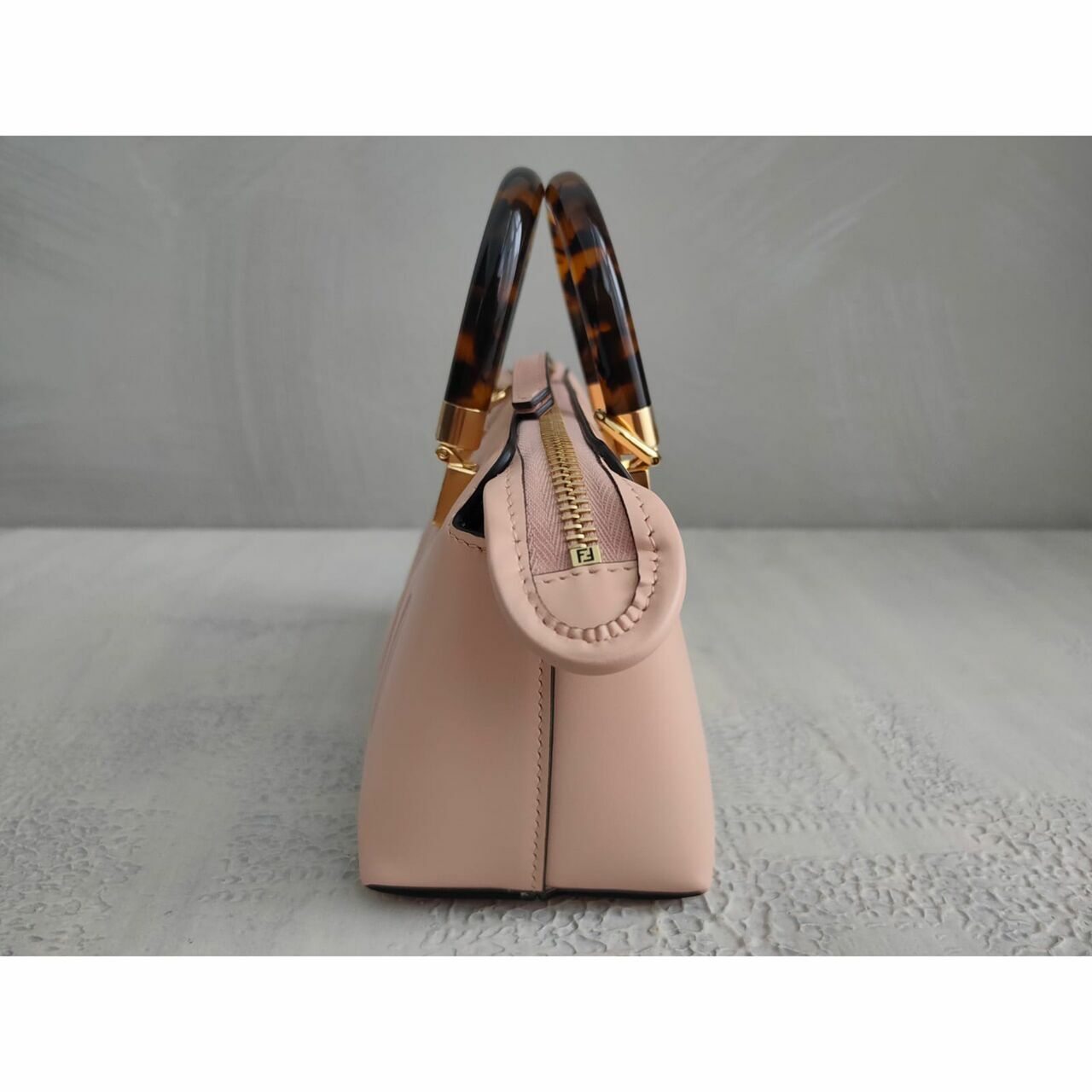 Fendi Roma By The Way Mini Boston GHW in Rose Pink Satchel