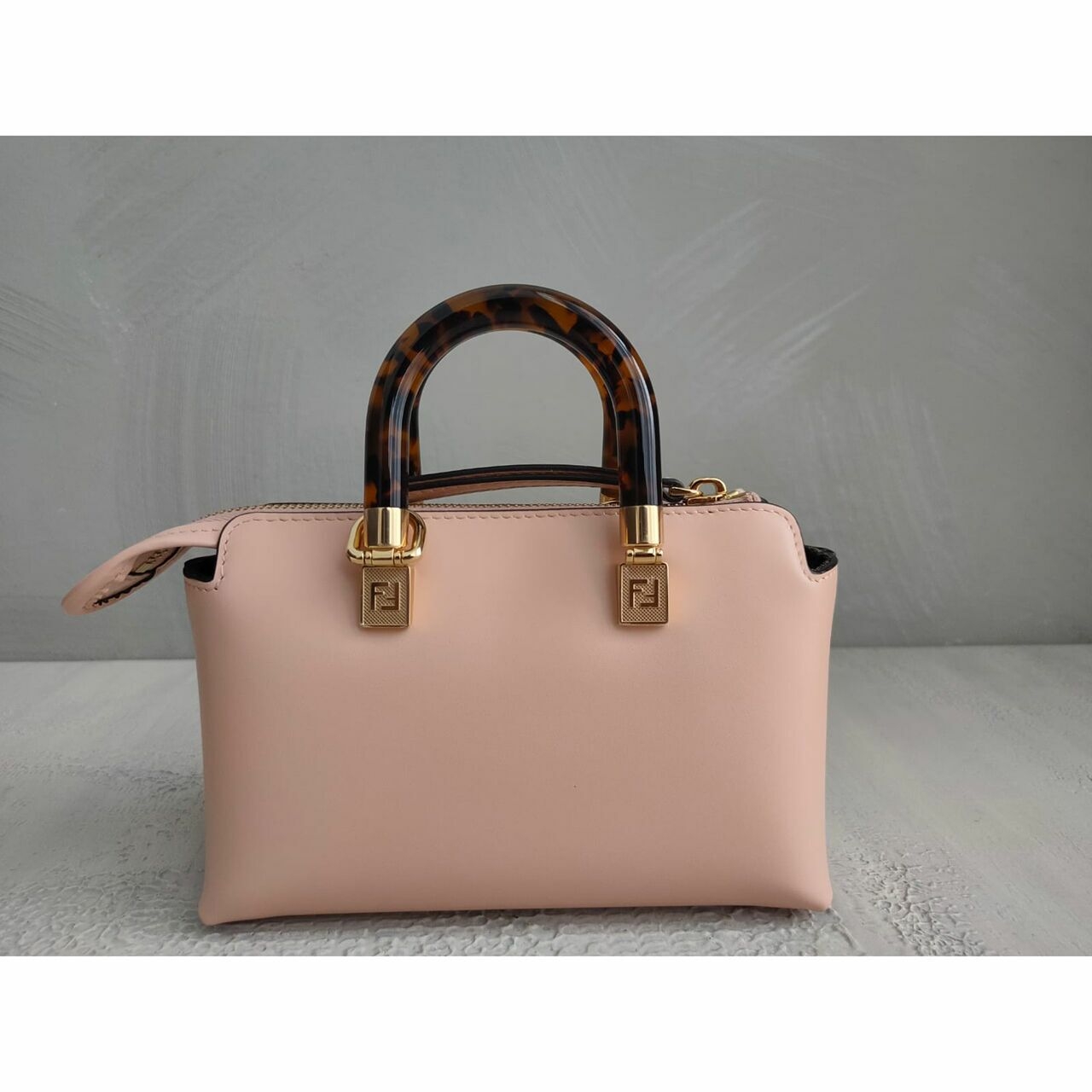 Fendi Roma By The Way Mini Boston GHW in Rose Pink Satchel