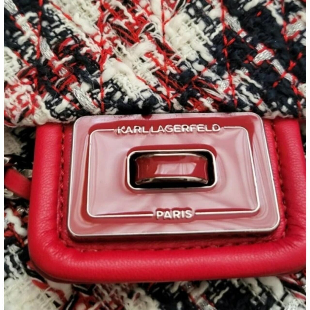 Karl Lagerfeld Red Shoulder Bag