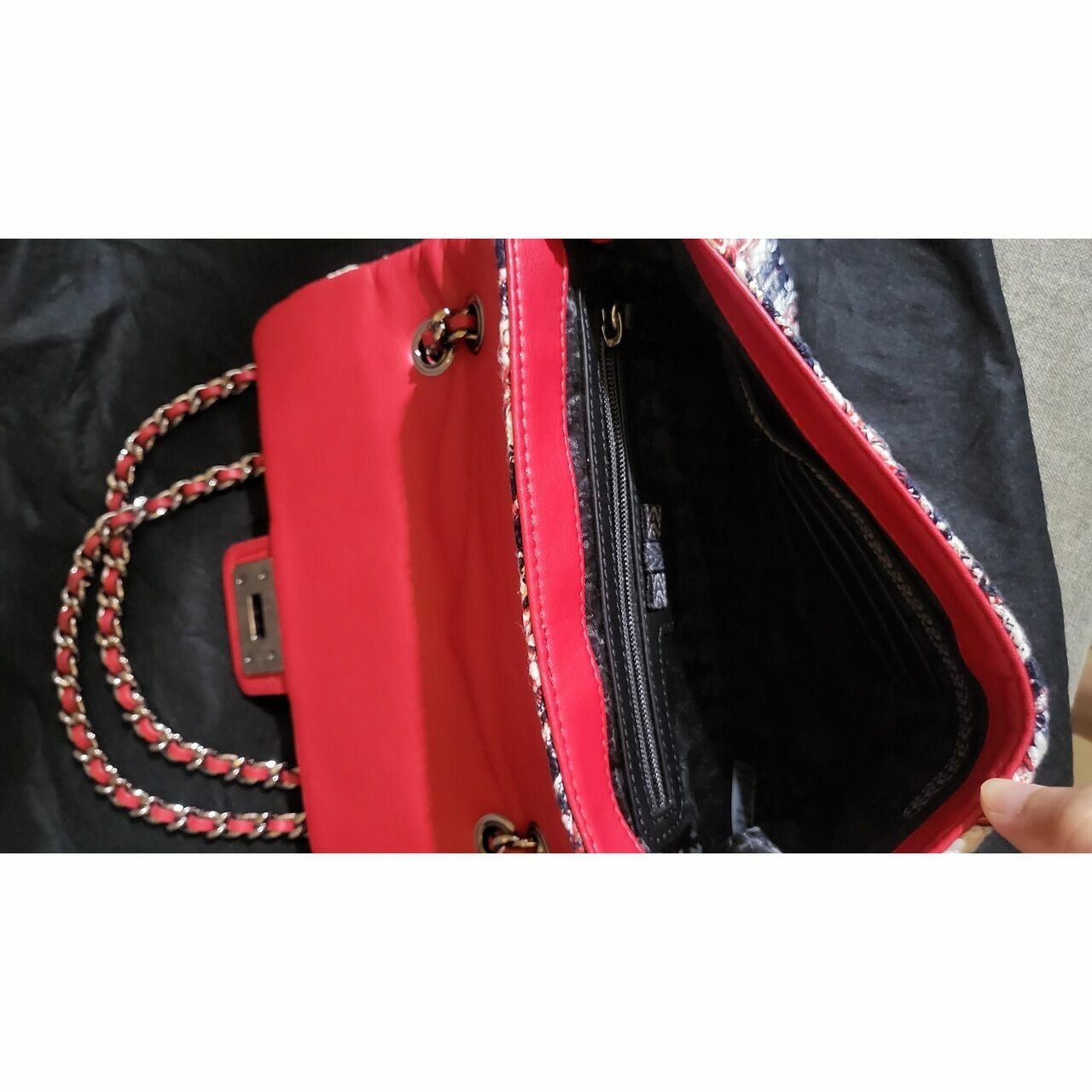 Karl Lagerfeld Red Shoulder Bag