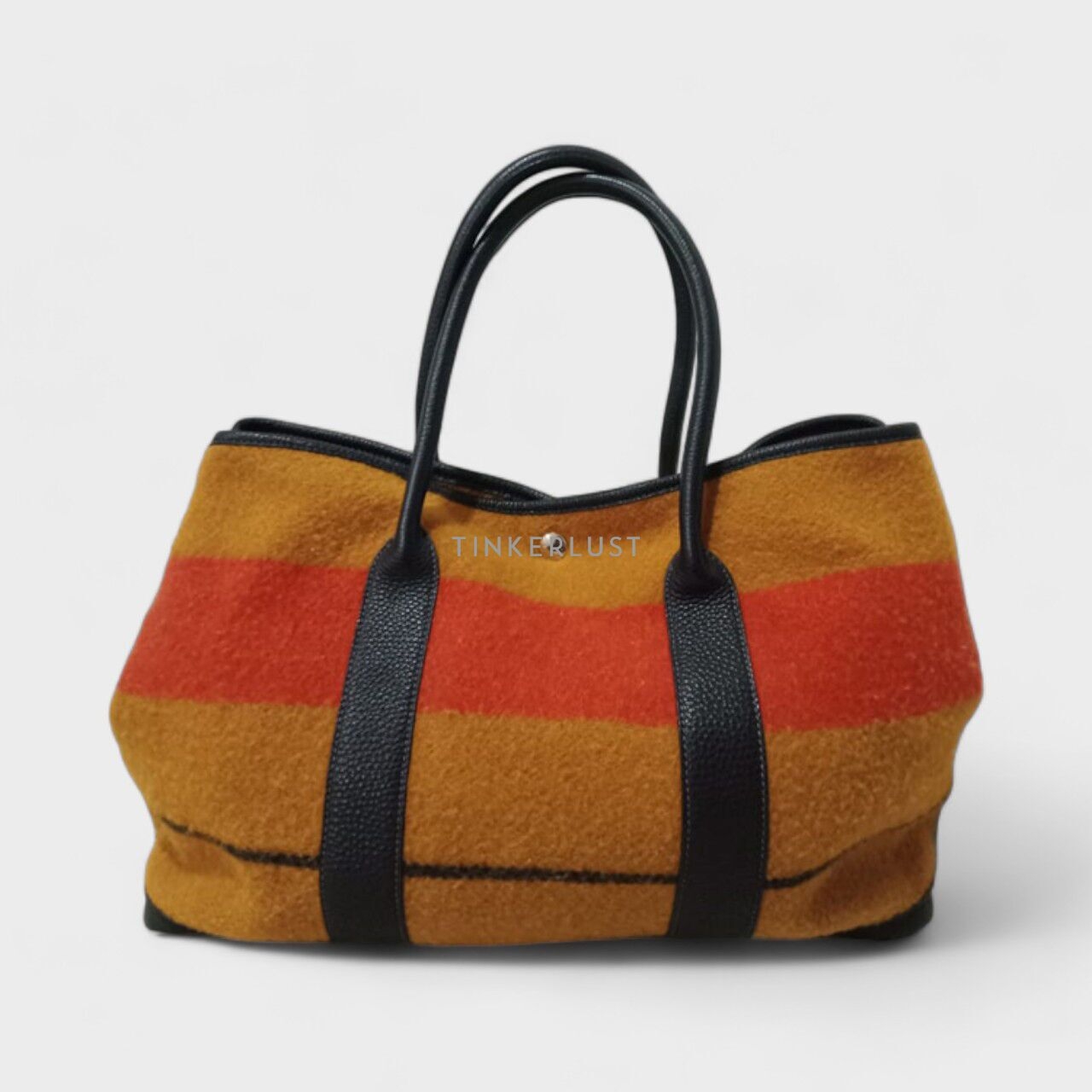 Hermes Garden Party 36 Vintage Rocabar Multicolor Wool Leather #V Tote Bag