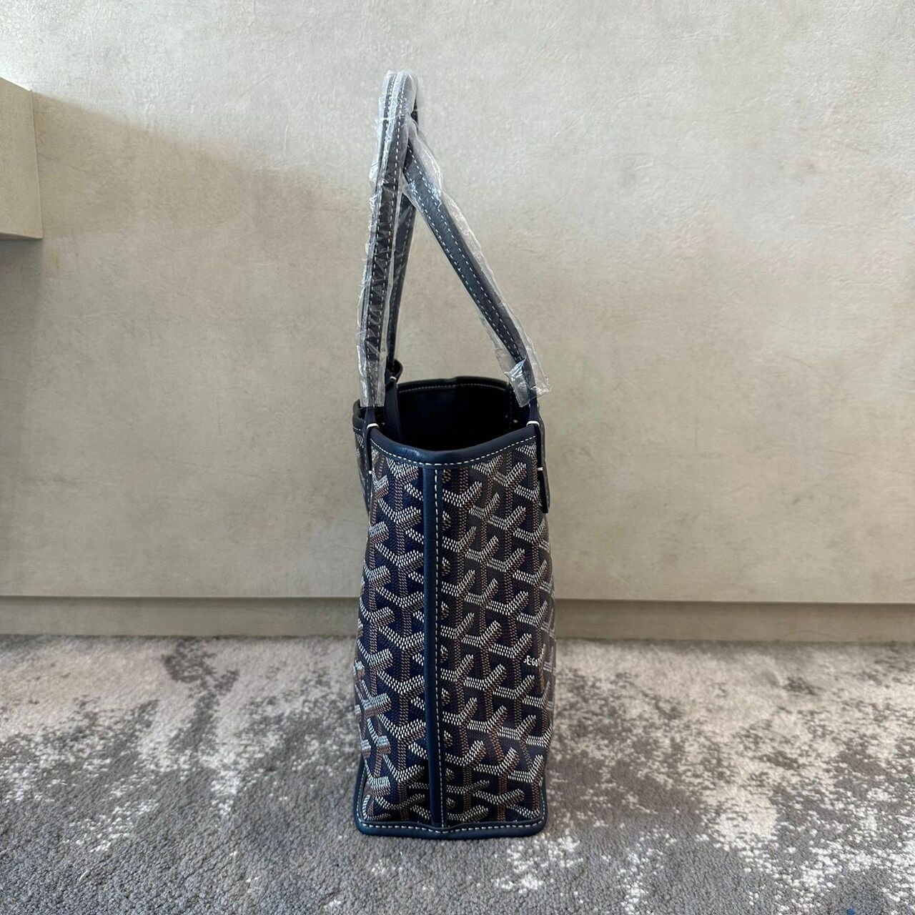 Goyard Mini Anjou Navy Tote Bag