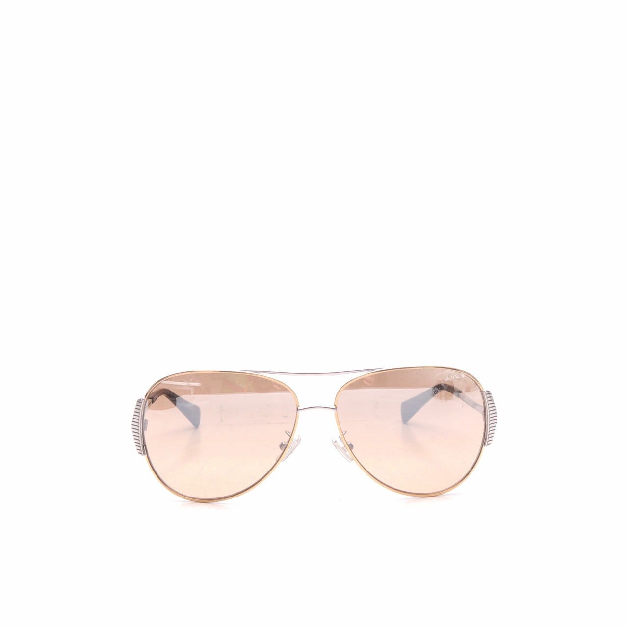 Coach Silver Gold/Dark Tortoise Sunglasses 