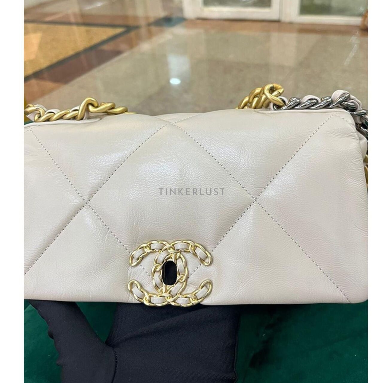 Chanel C19 Beige Small GHW #30 Satchel