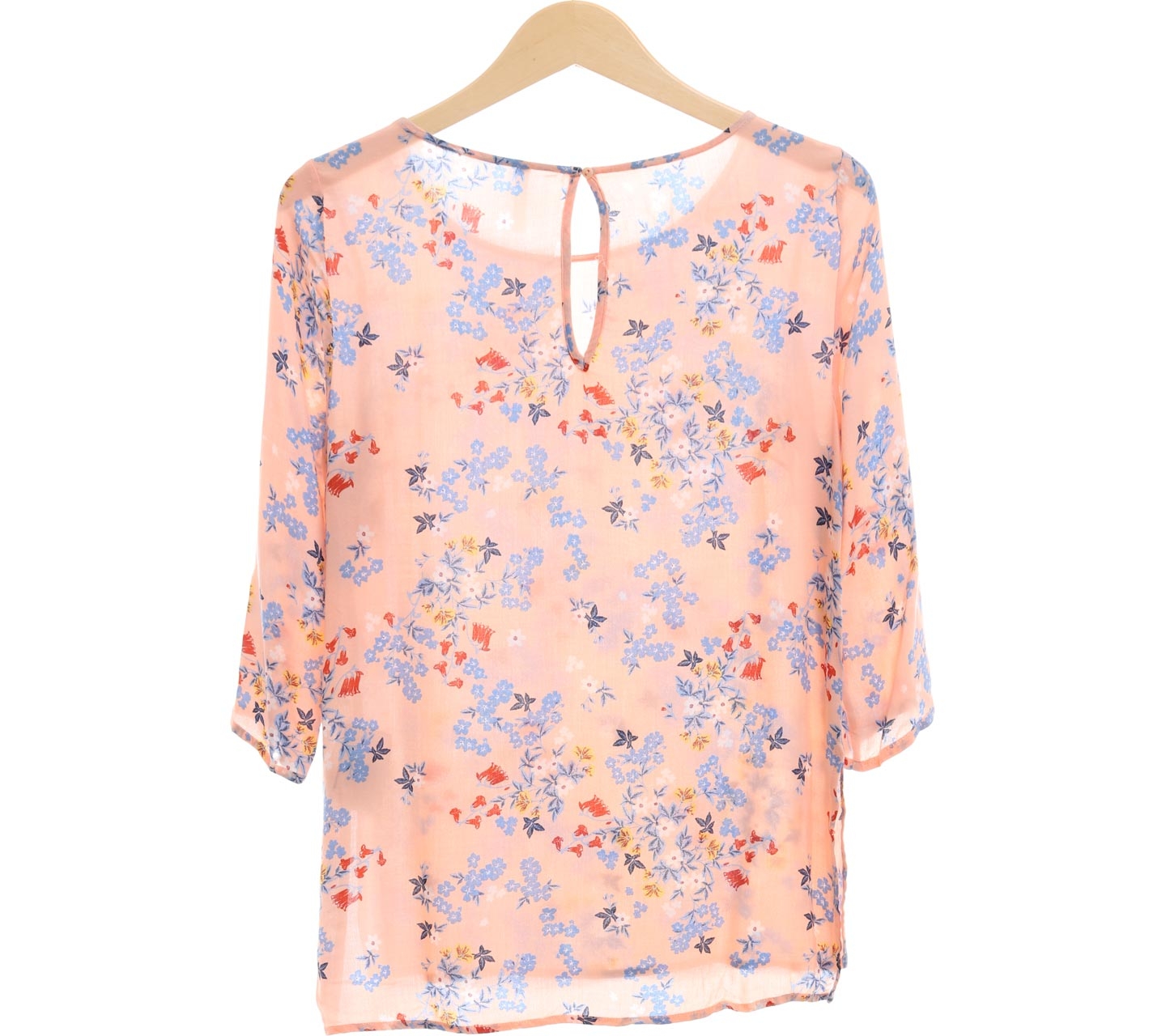 Stradivarius Peach Floral Blouse