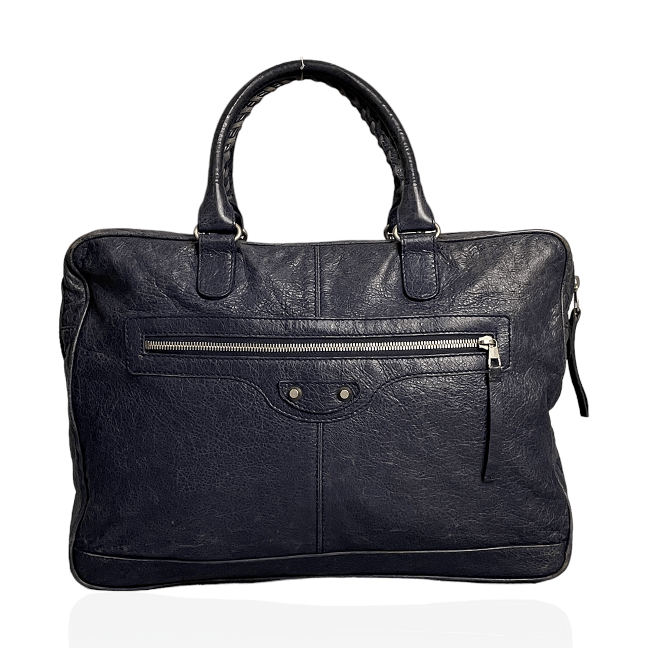 Balenciaga Business Bag Navy Leather Briefcase