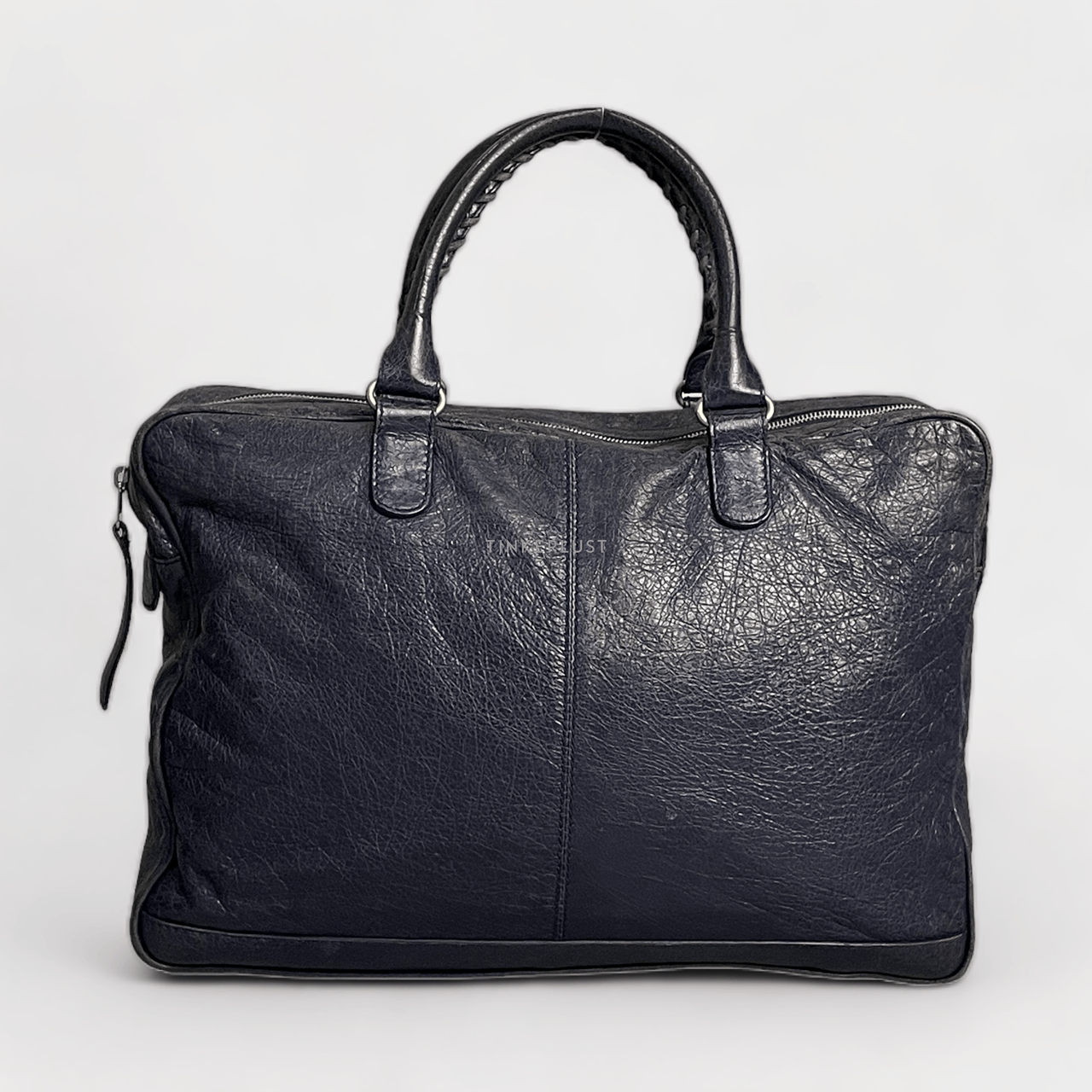 Balenciaga Business Bag Navy Leather Briefcase