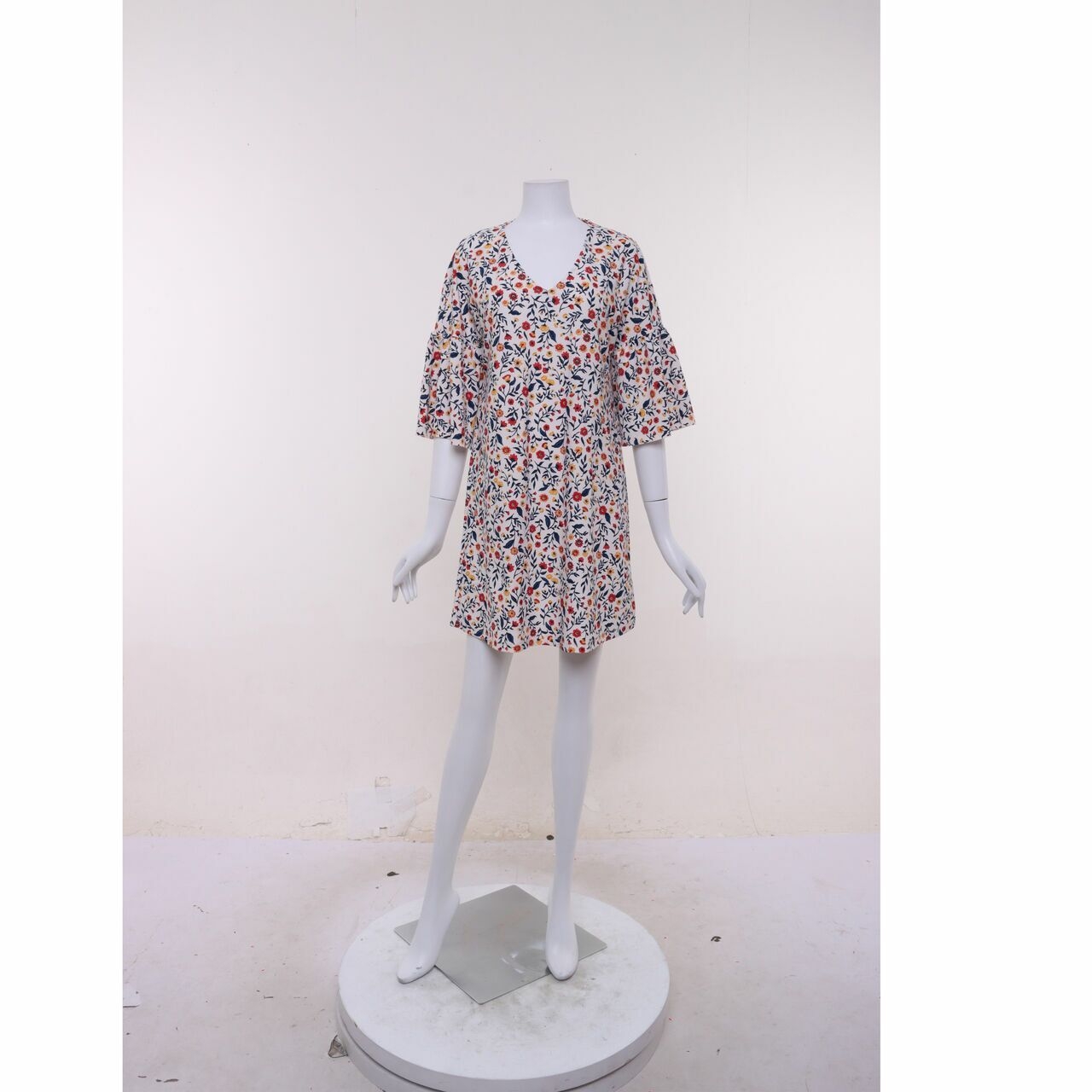 Mango Multicolour Floral Mini Dress