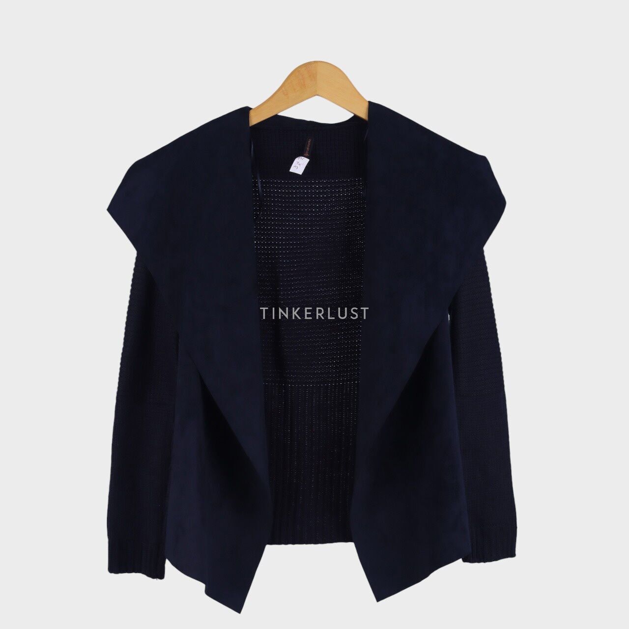 Stradivarius Navy Suede Kimono