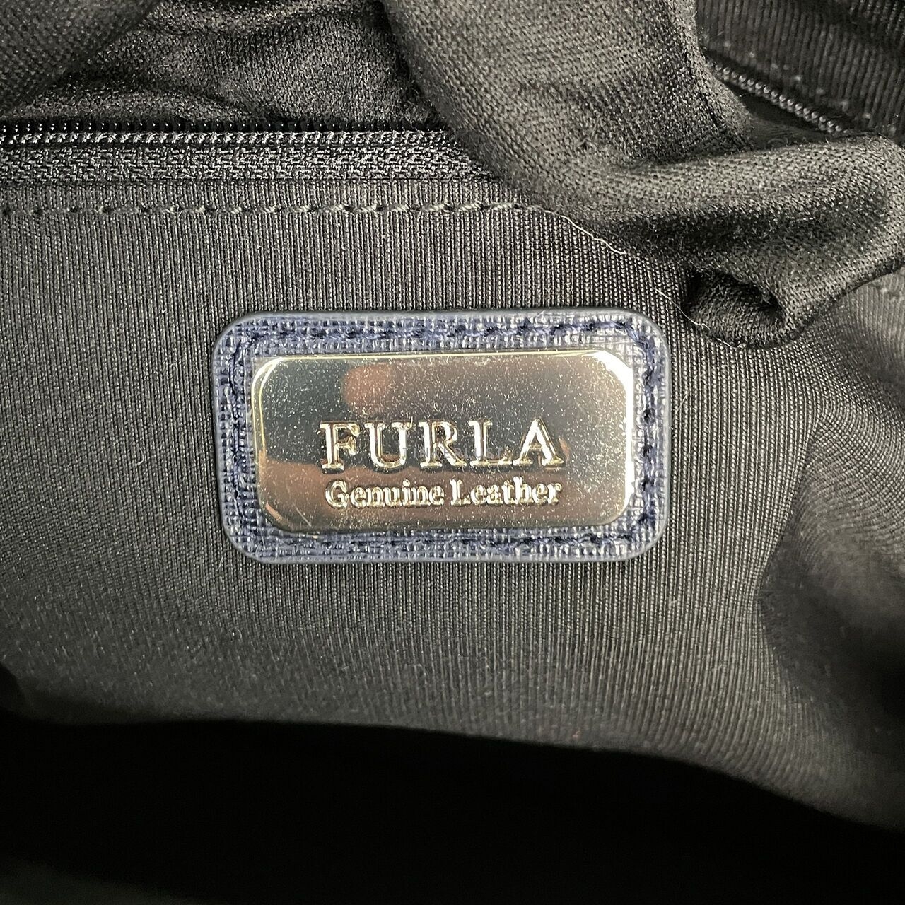 Furla Navy Stella Tote Bag