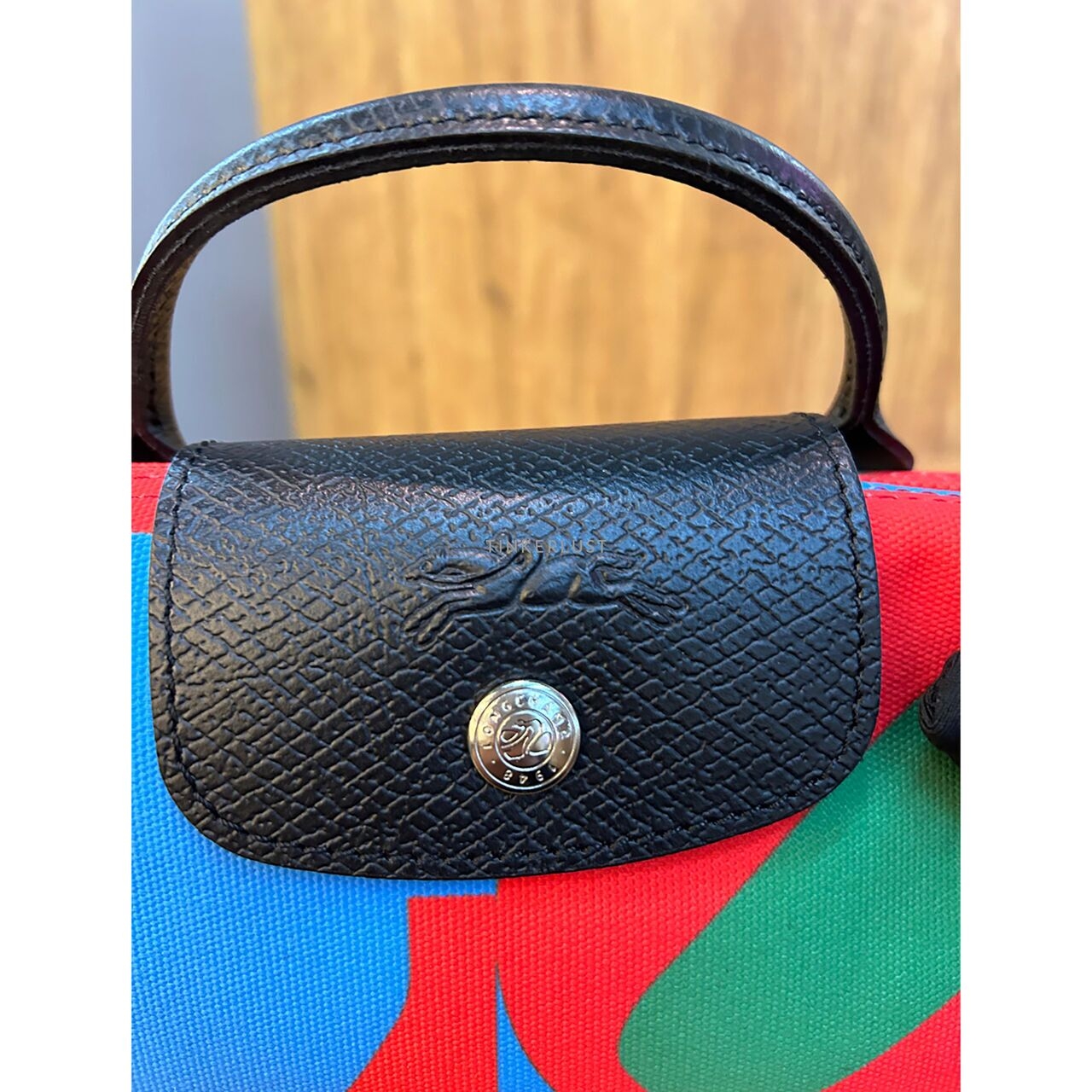 Longchamp x Robert Indiana Red Multi Pouch