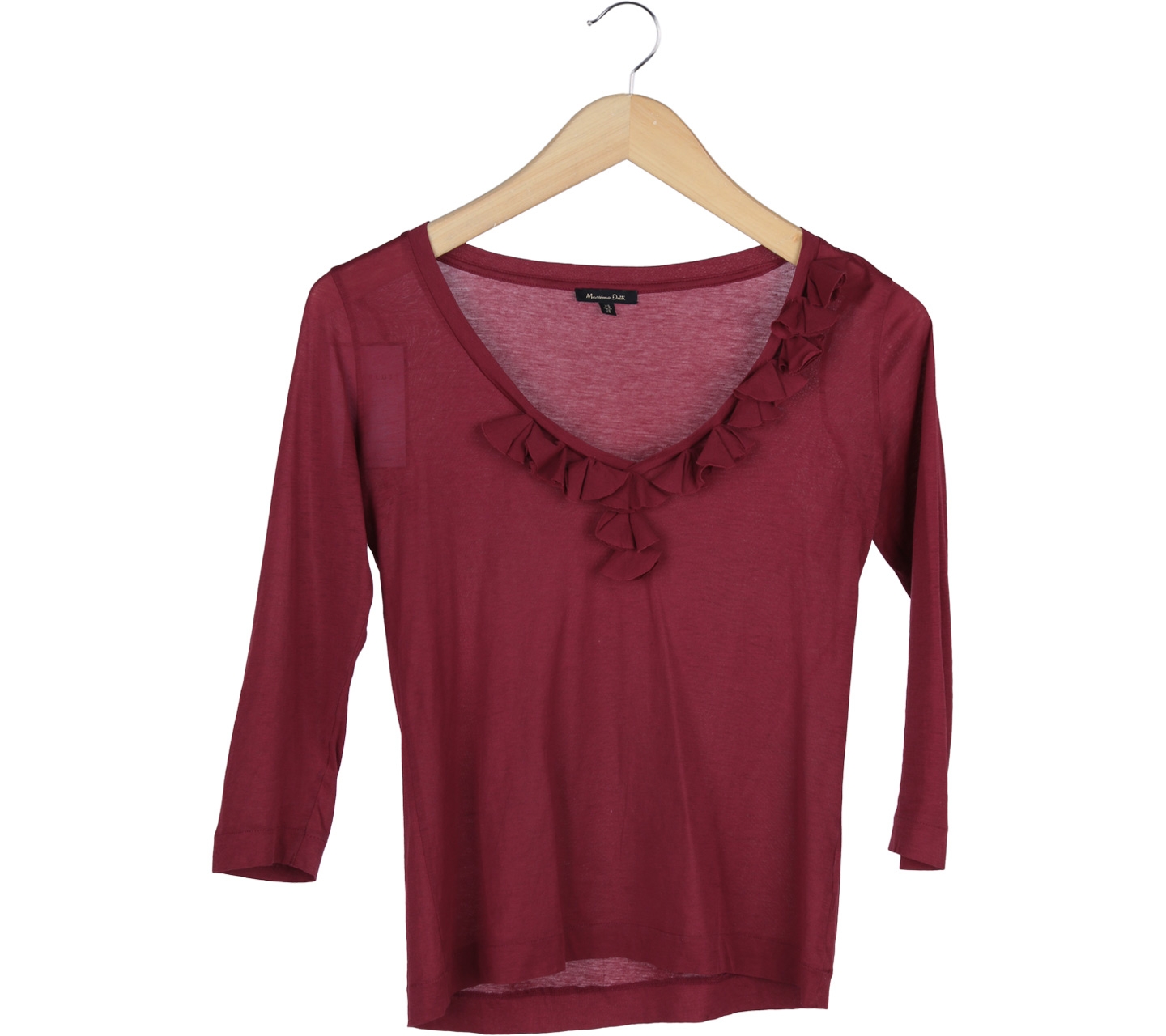 Massimo Dutti Maroon Blouse