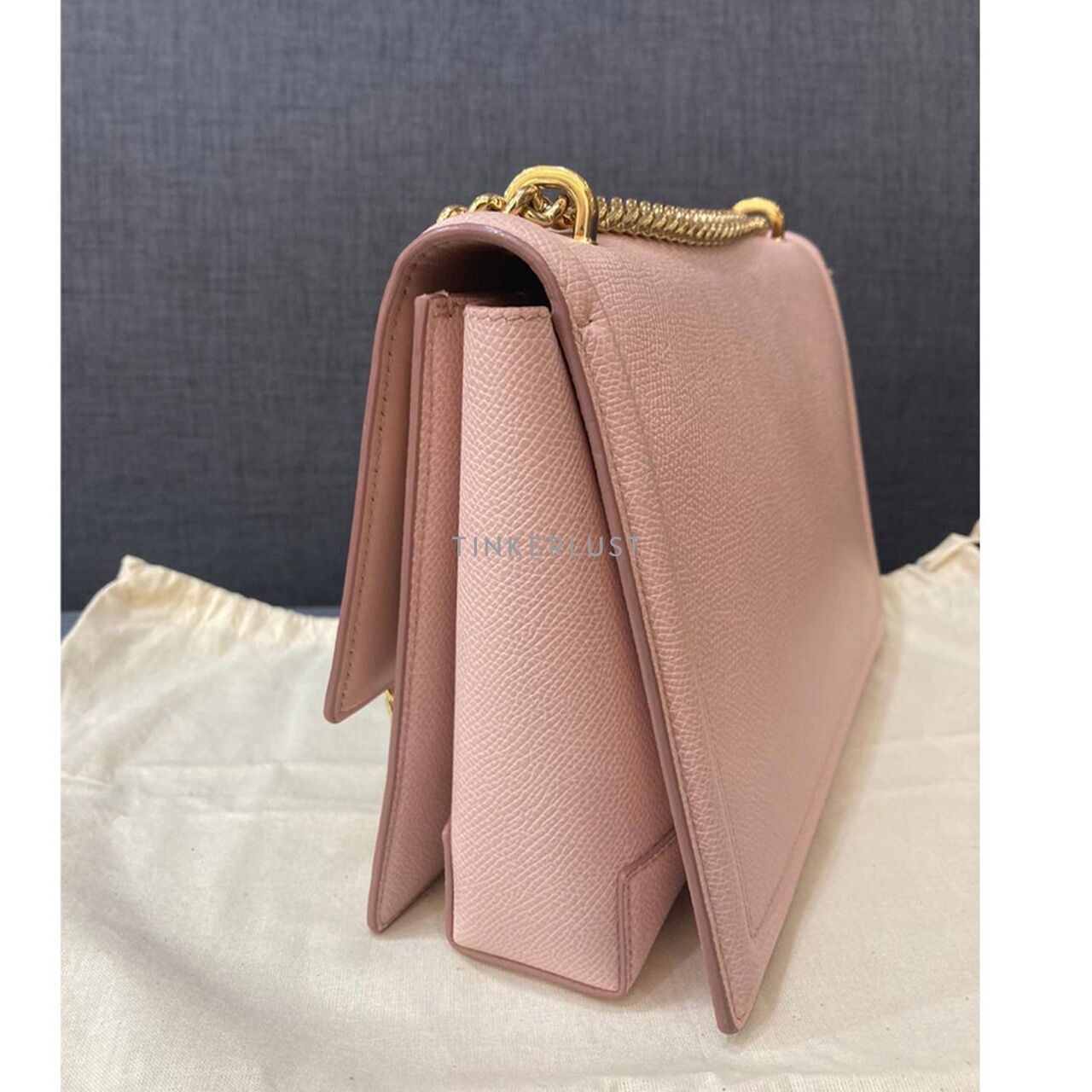 Salvatore Ferragamo Ginny Pink Bonbon Saffiano GHW Sling Bag