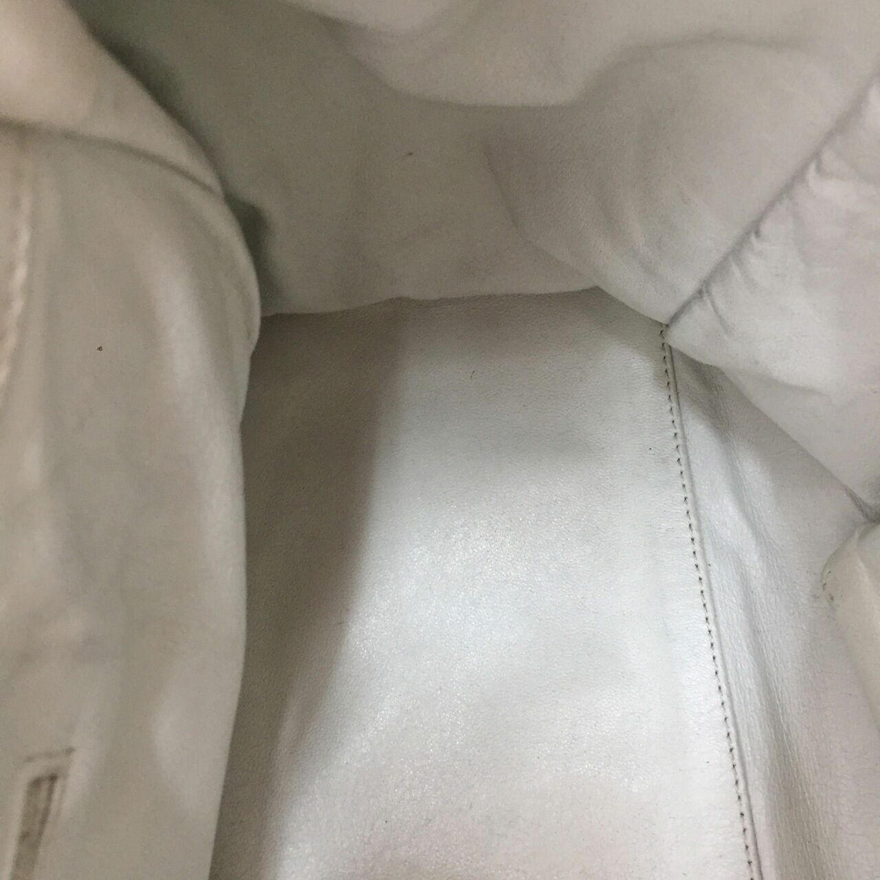 Chanel East West White Chain Tote Bag