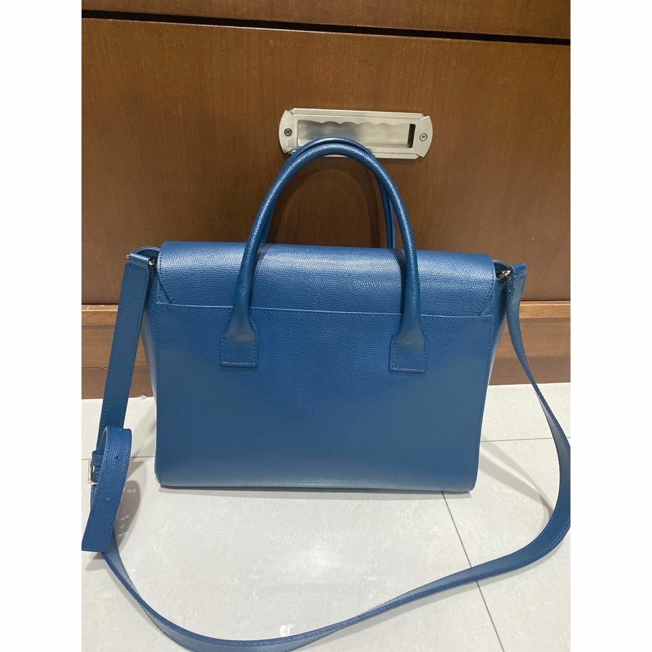 Furla Metropolis Top Handle Satchel Blue