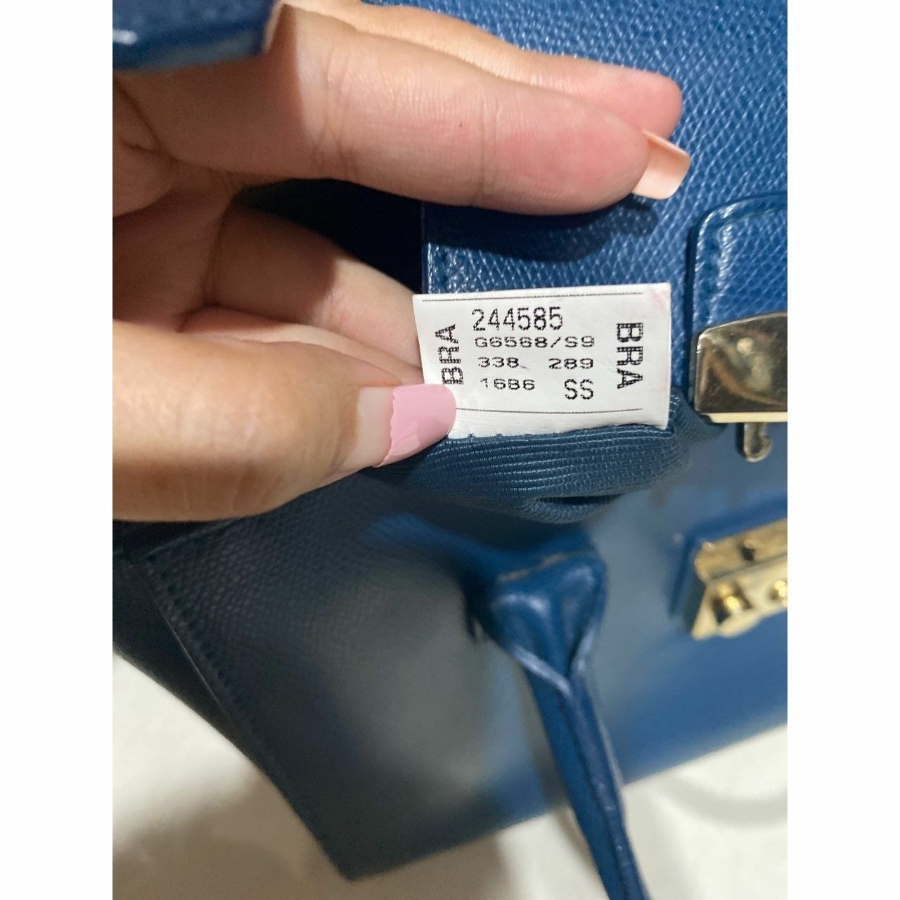 Furla Metropolis Top Handle Satchel Blue