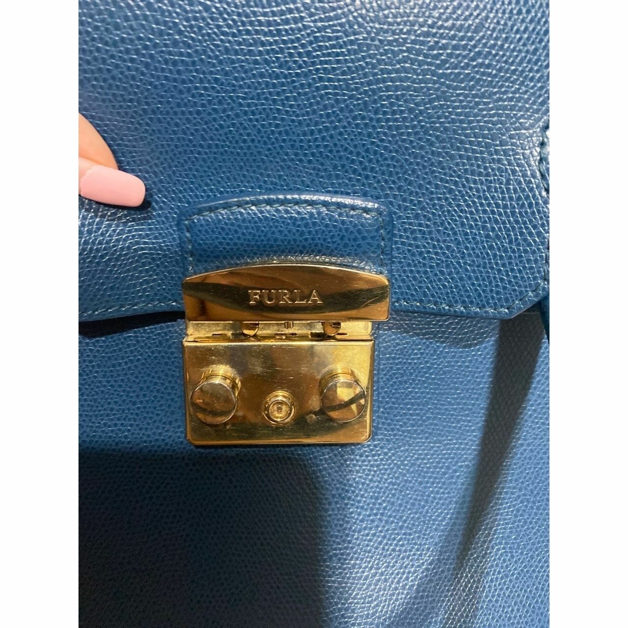 Furla Metropolis Top Handle Satchel Blue