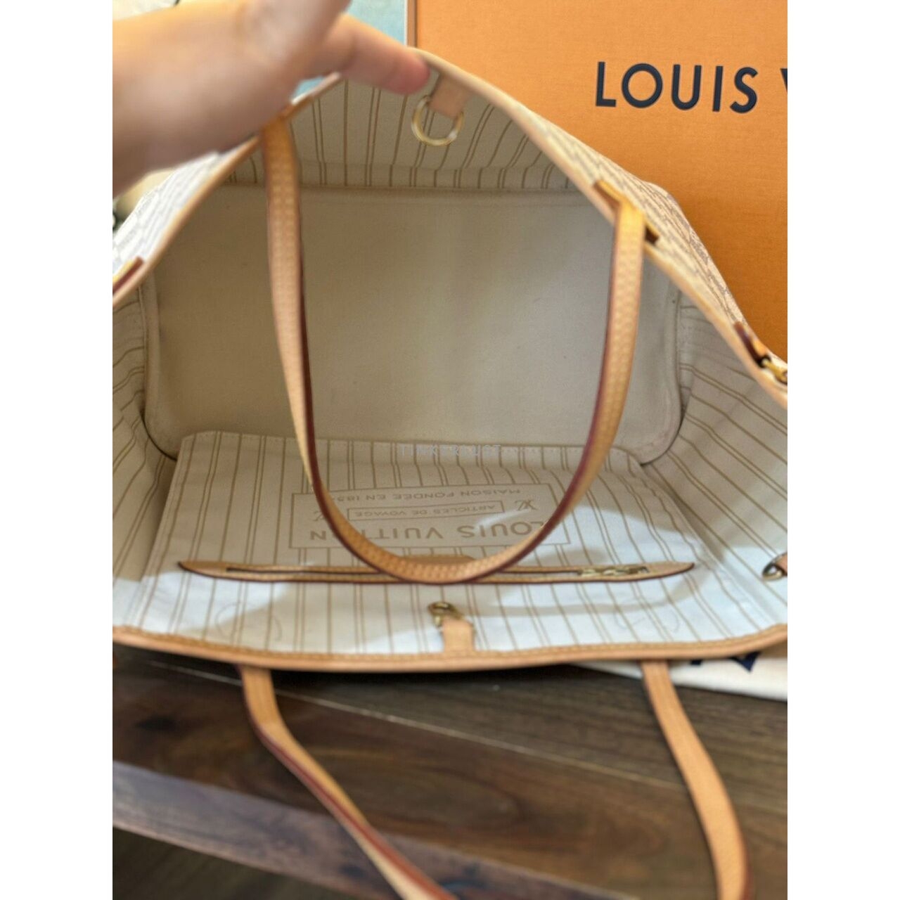 Louis Vuitton Neverfull MM Damier Azur 2023 Totebag