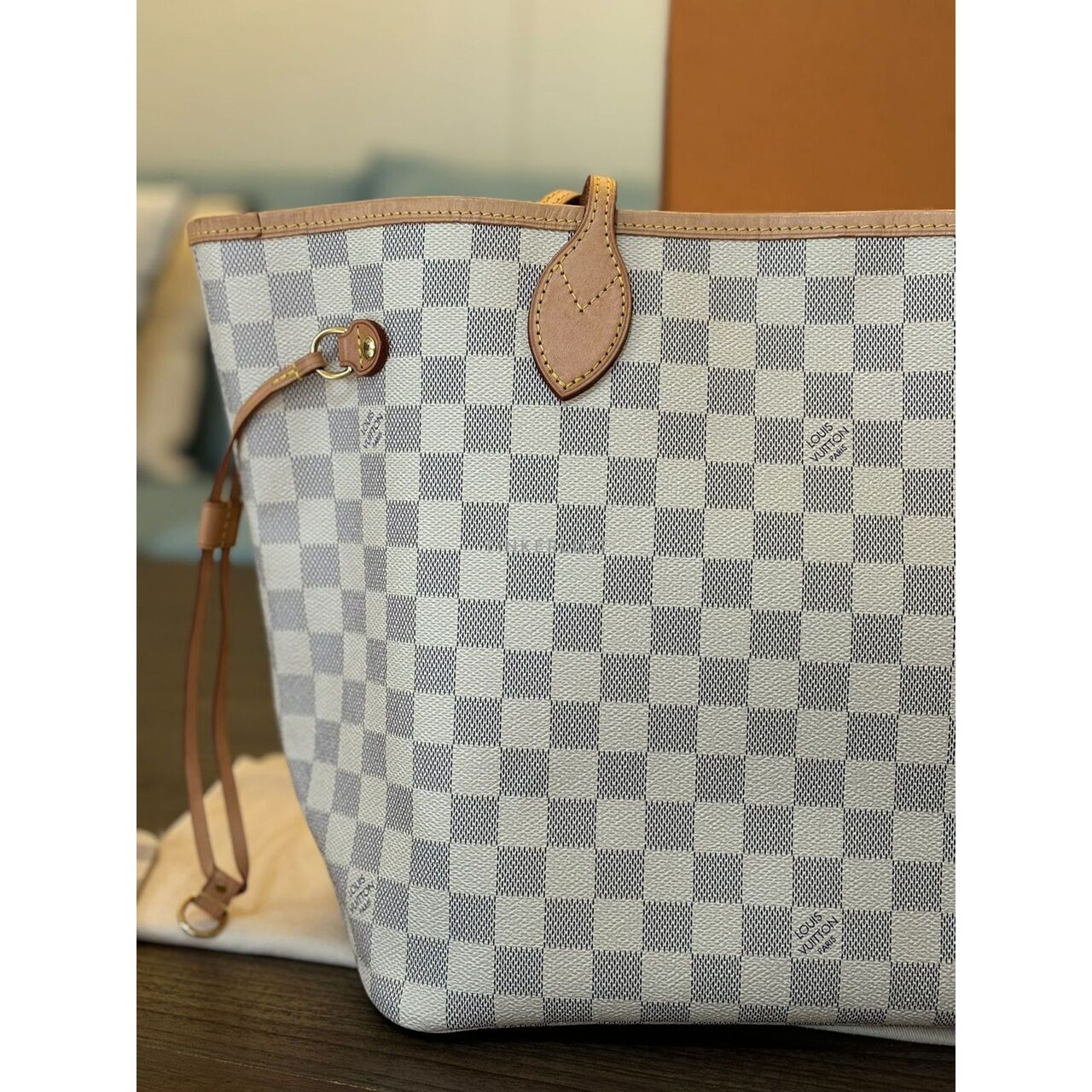 Louis Vuitton Neverfull MM Damier Azur 2023 Totebag