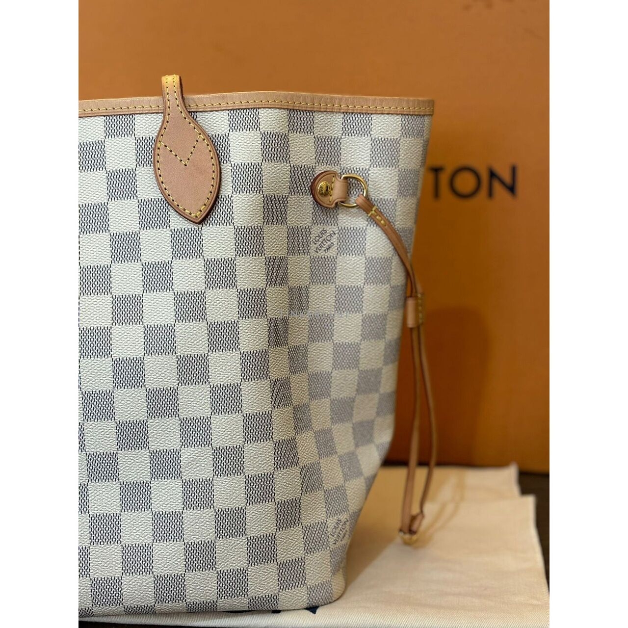 Louis Vuitton Neverfull MM Damier Azur 2023 Totebag