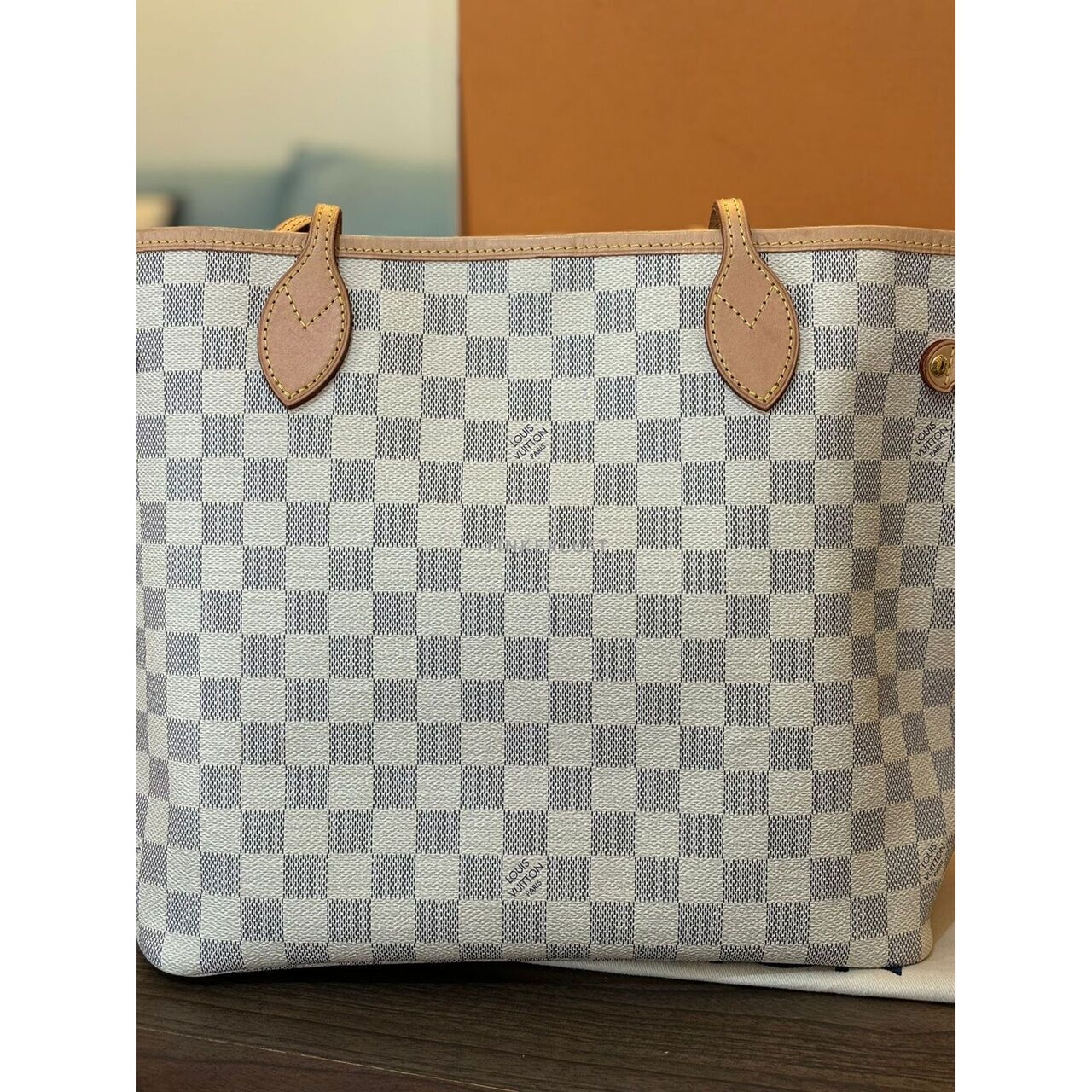 Louis Vuitton Neverfull MM Damier Azur 2023 Totebag