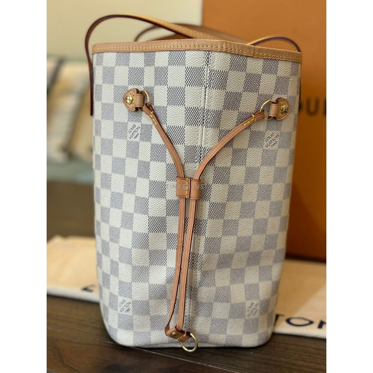 Louis Vuitton Neverfull MM Damier Azur 2023 Totebag