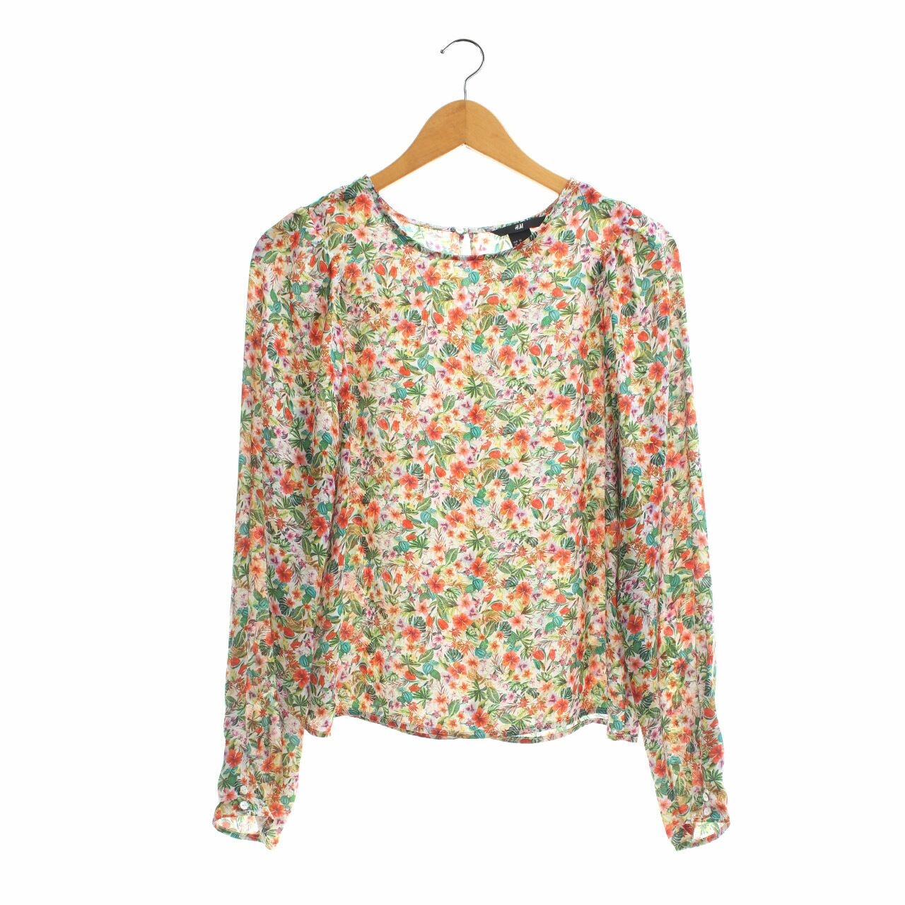 H&M Multicolor Floral Blouse