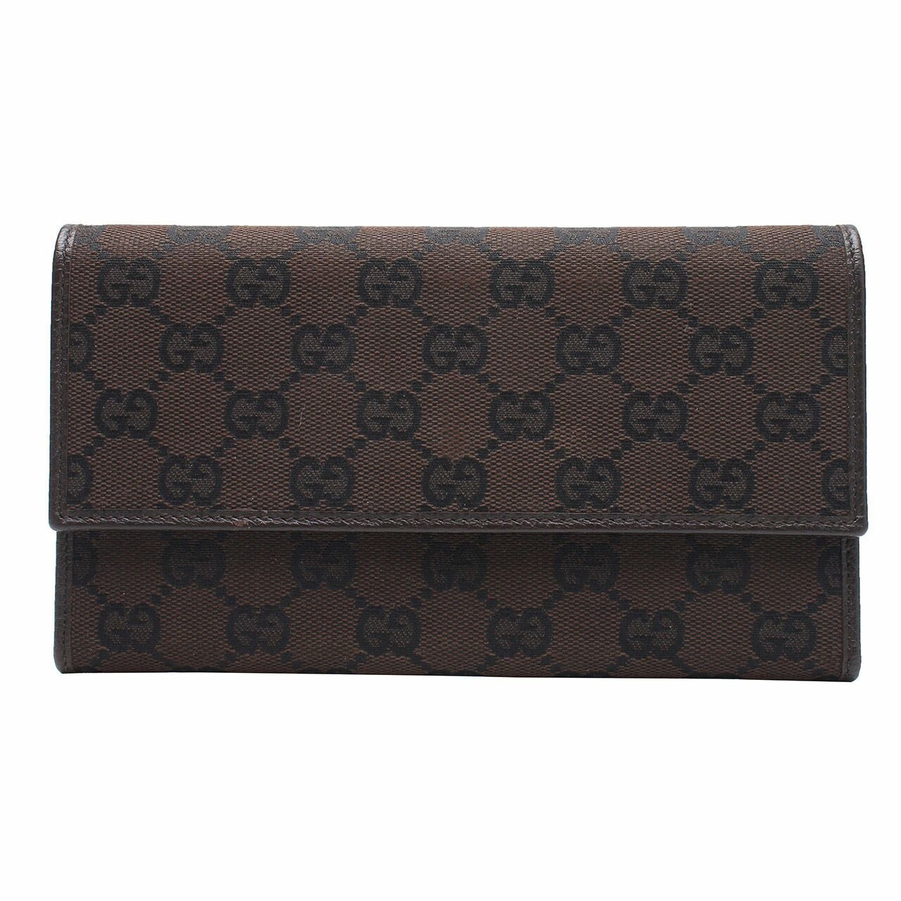 Gucci Brown Flap Wallet 