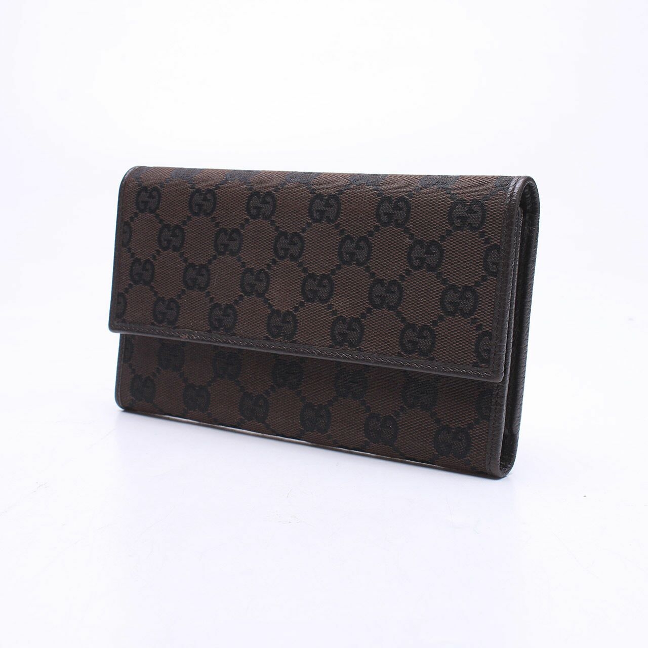 Gucci Brown Flap Wallet 