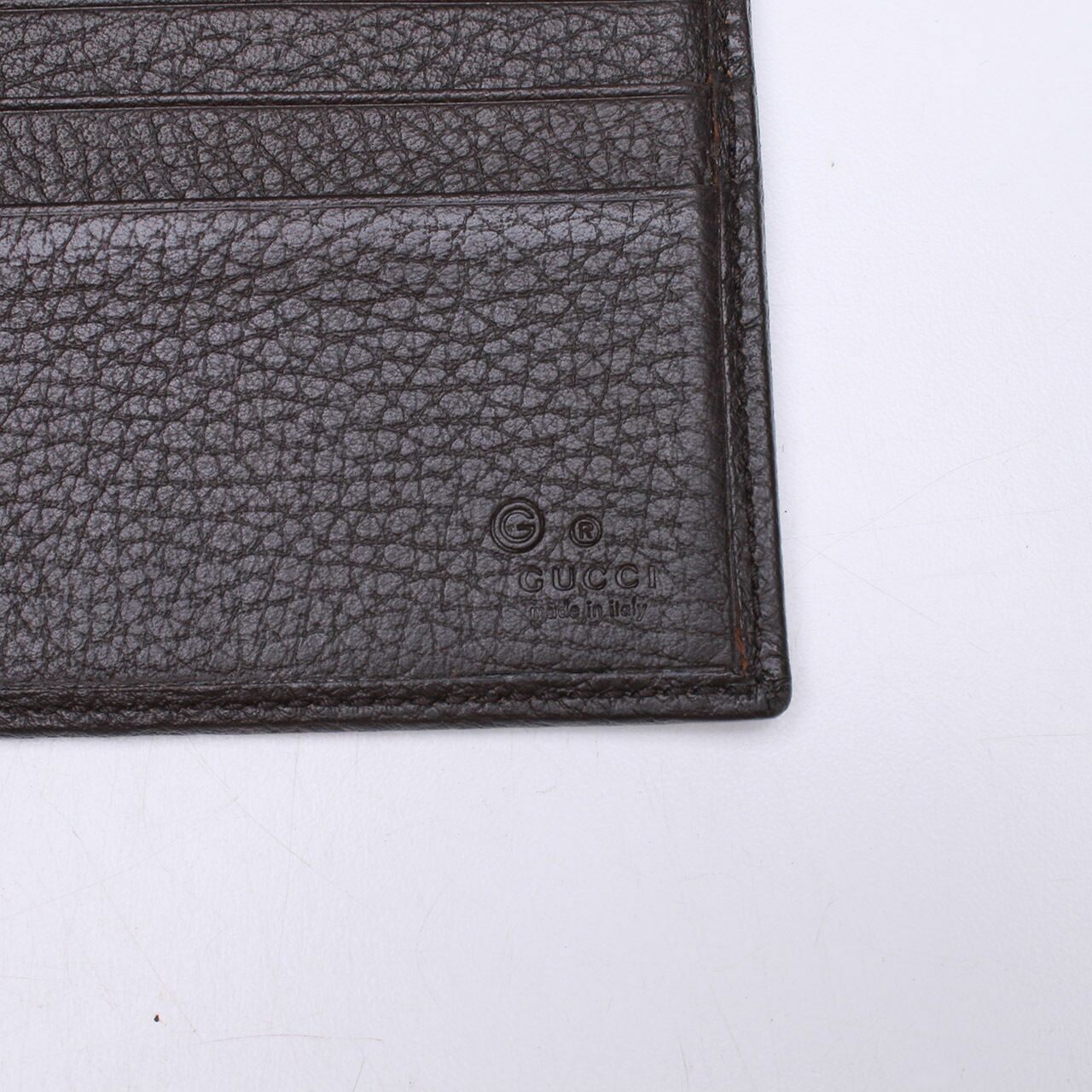 Gucci Brown Flap Wallet 