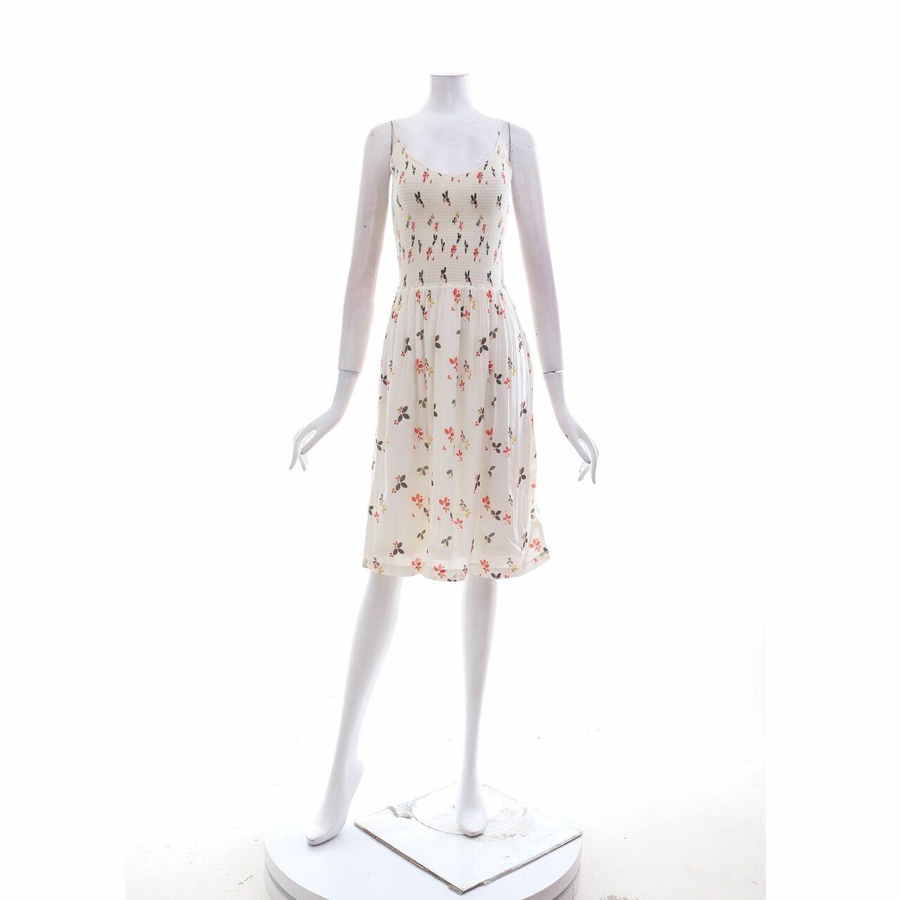 Private Collection Off White Pattern Mini Dress