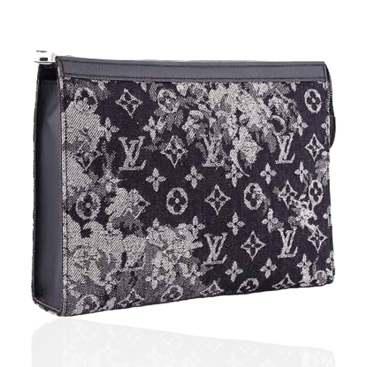 Louis Vuitton Blue Monogram Canvas Tapestry Pochette Voyage MM Clutch