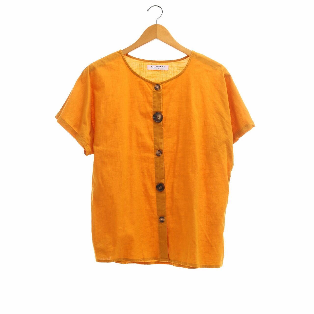 Cotton Ink Mustard Blouse