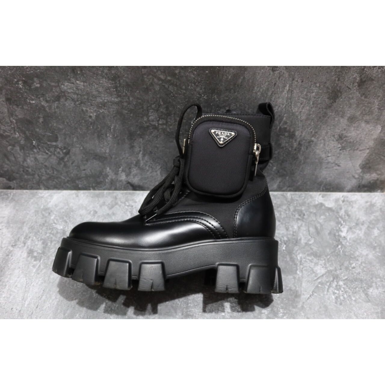 Prada Monolith Combat Boots