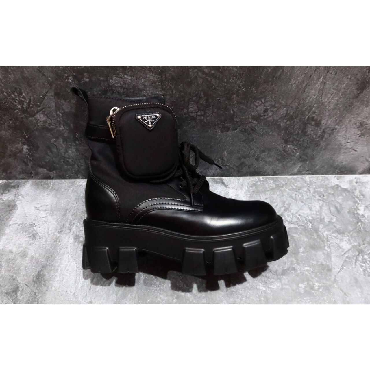 Prada Monolith Combat Boots