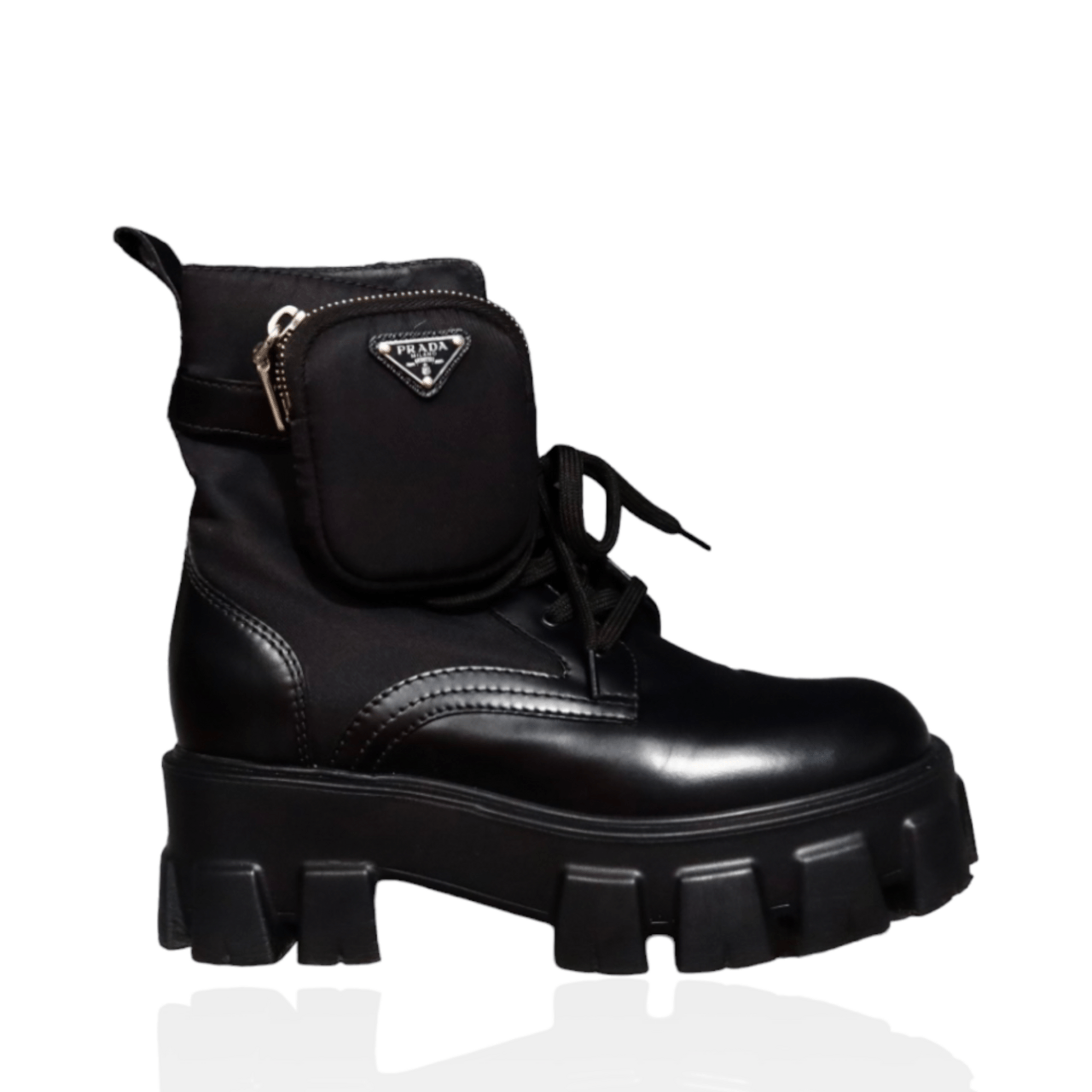 Prada Monolith Combat Boots