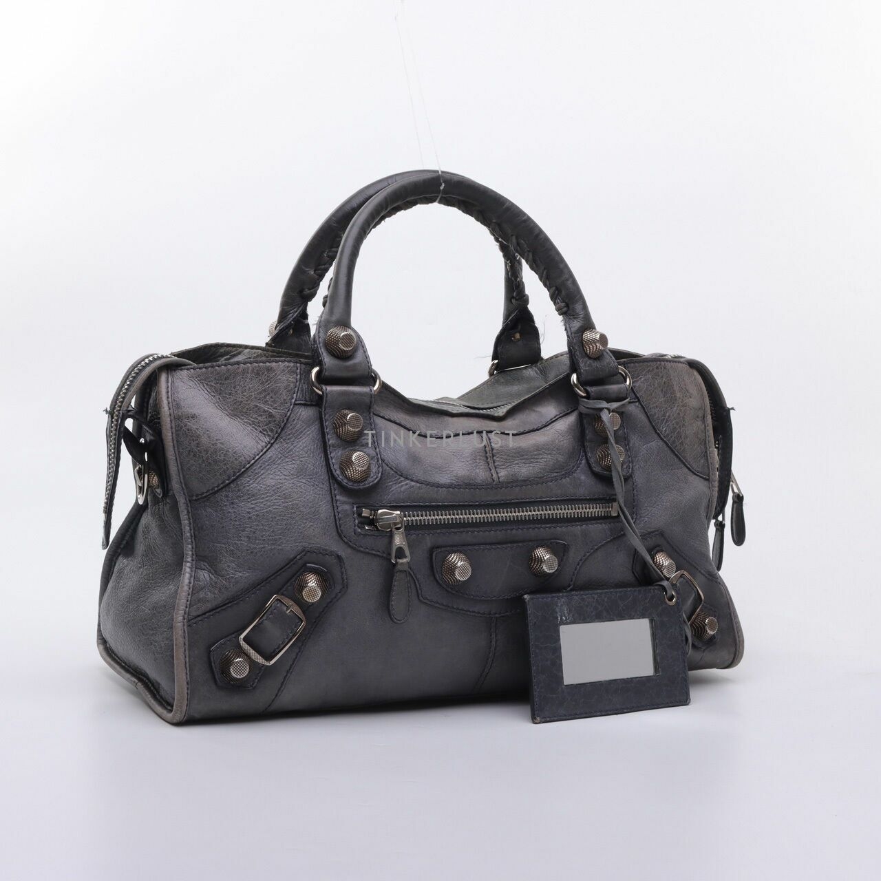 Balenciaga Part Time Grey Satchel