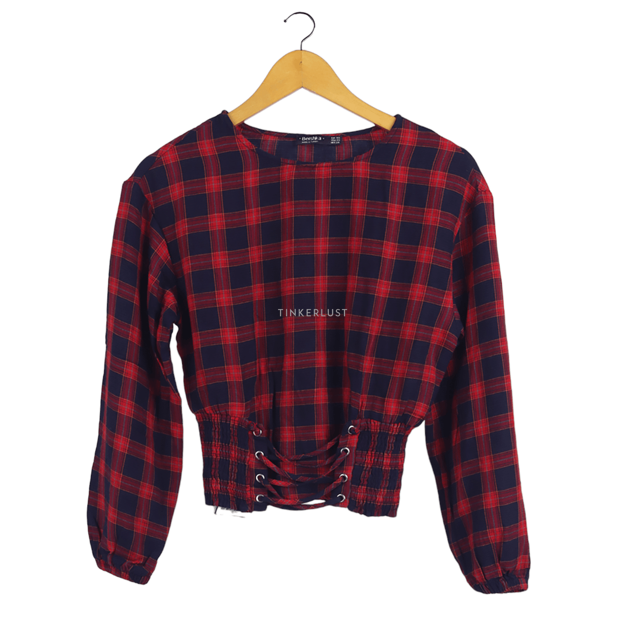 Bershka Tartan Blouse