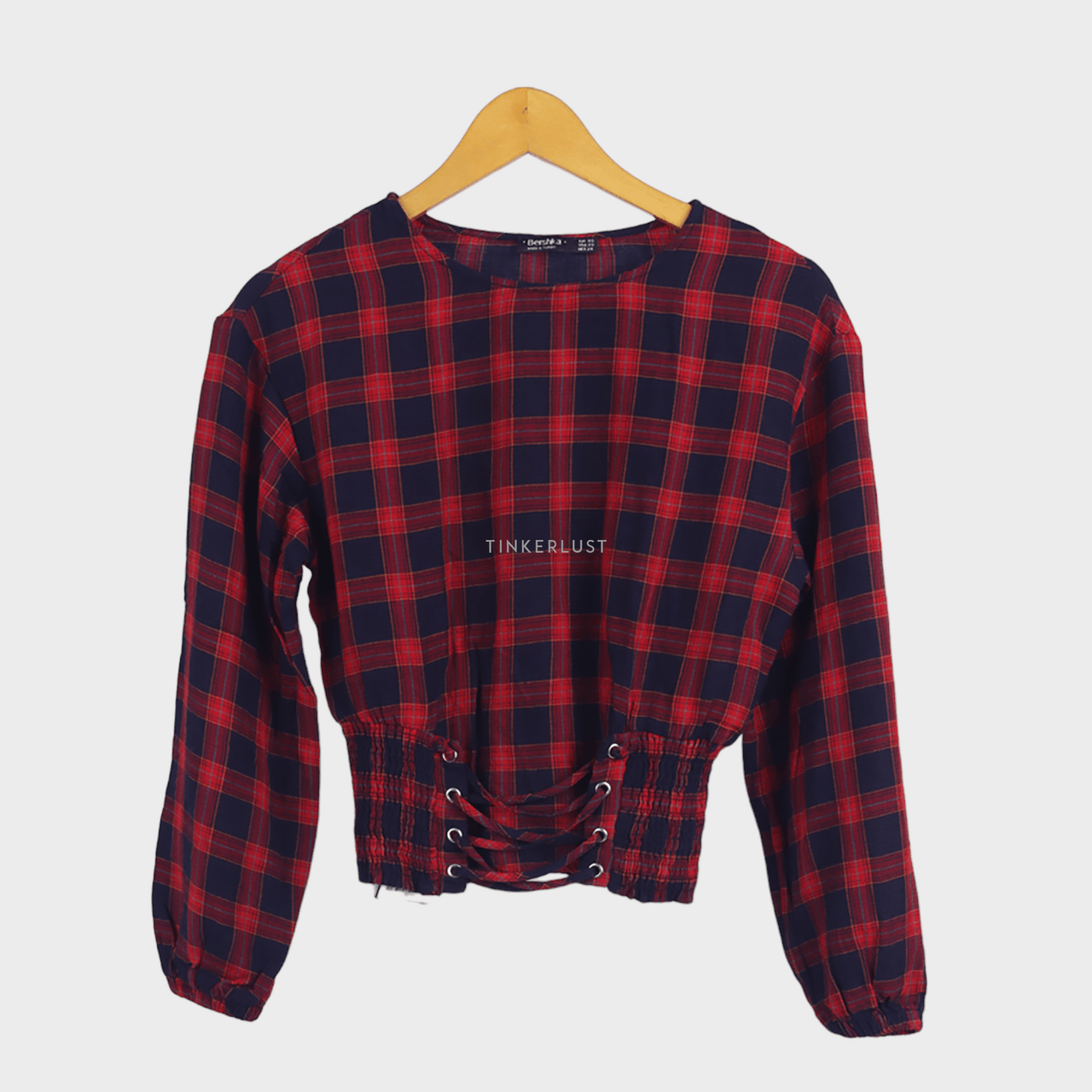 Bershka Tartan Blouse