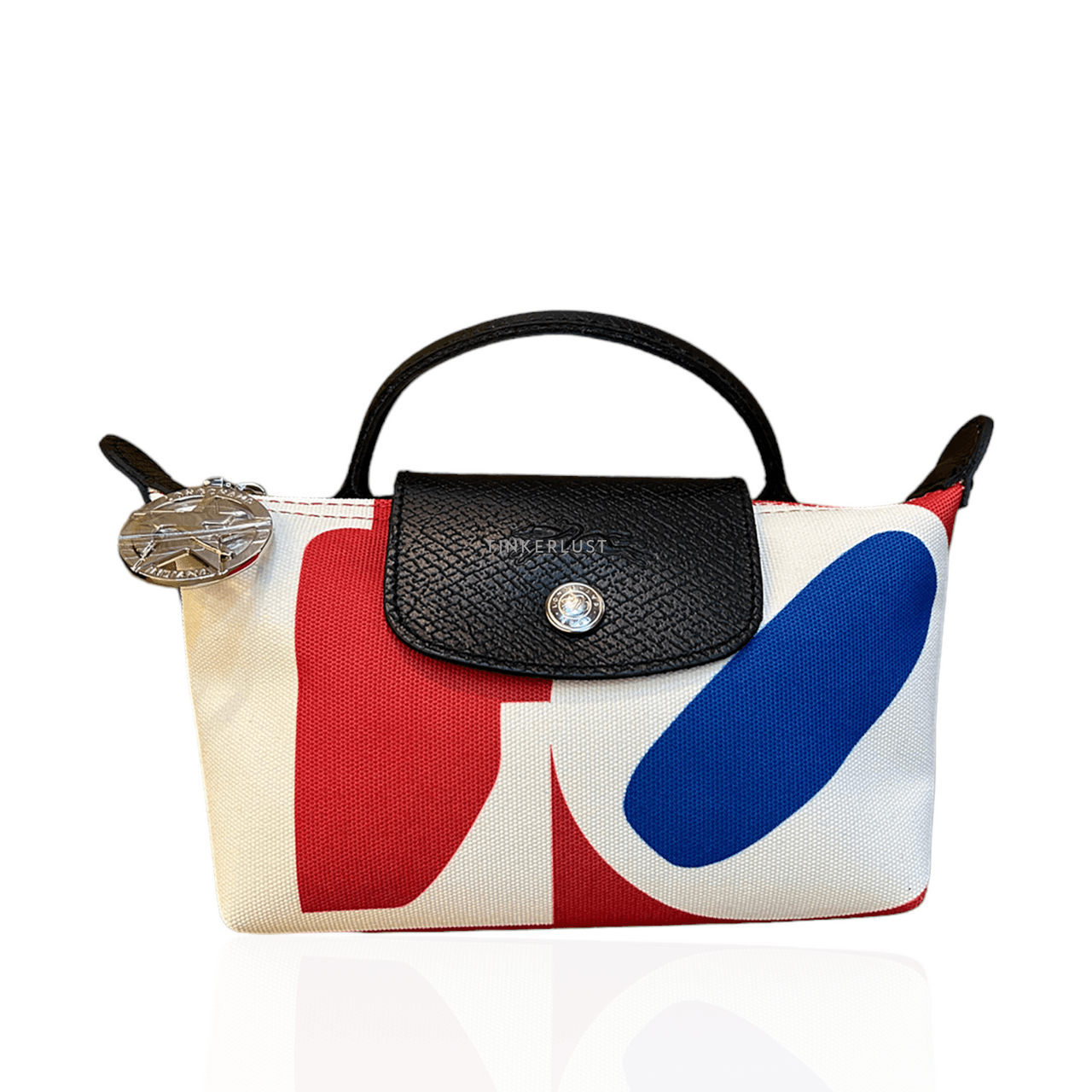 Longchamp x Robert Indiana White Multi Pouch