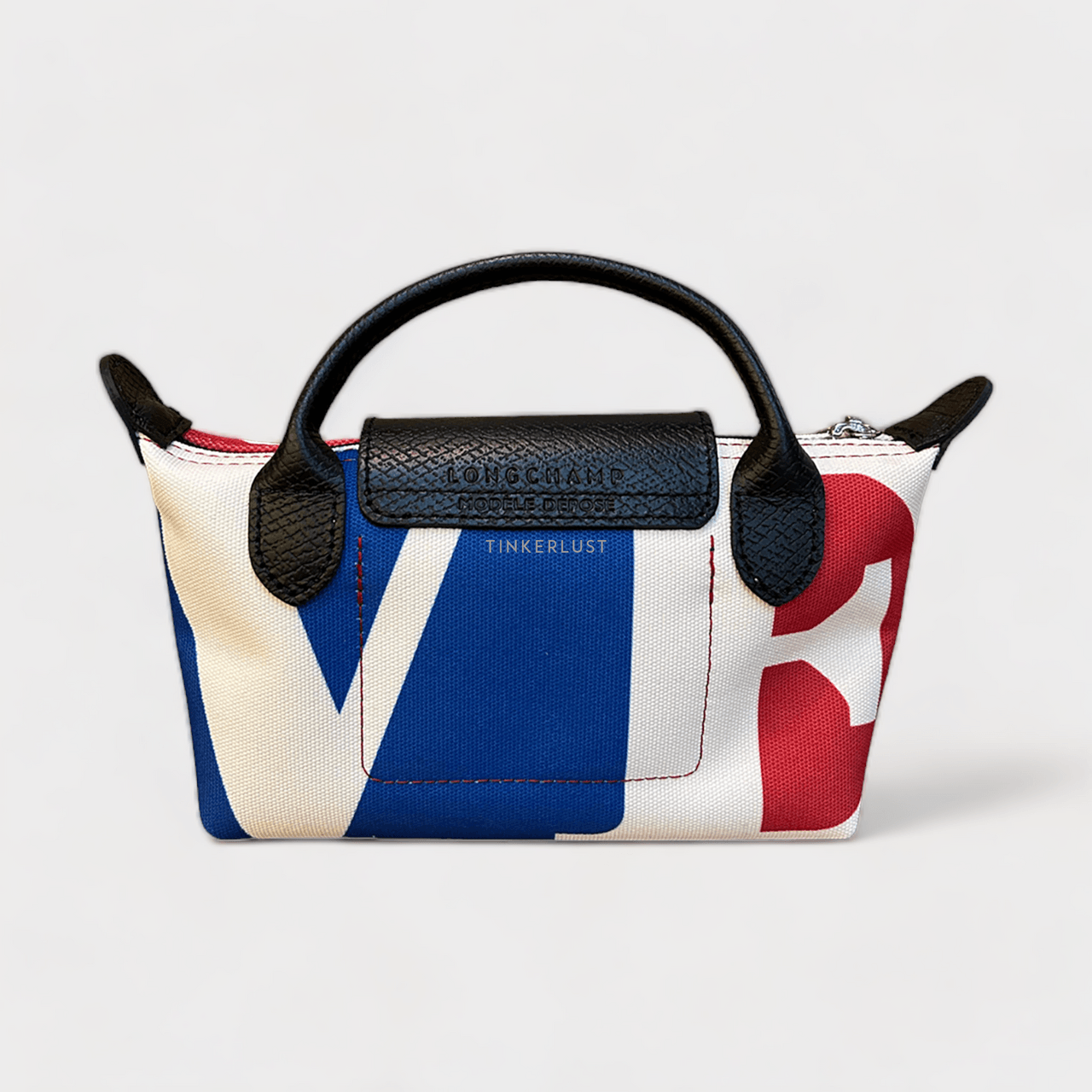 Longchamp x Robert Indiana White Multi Pouch