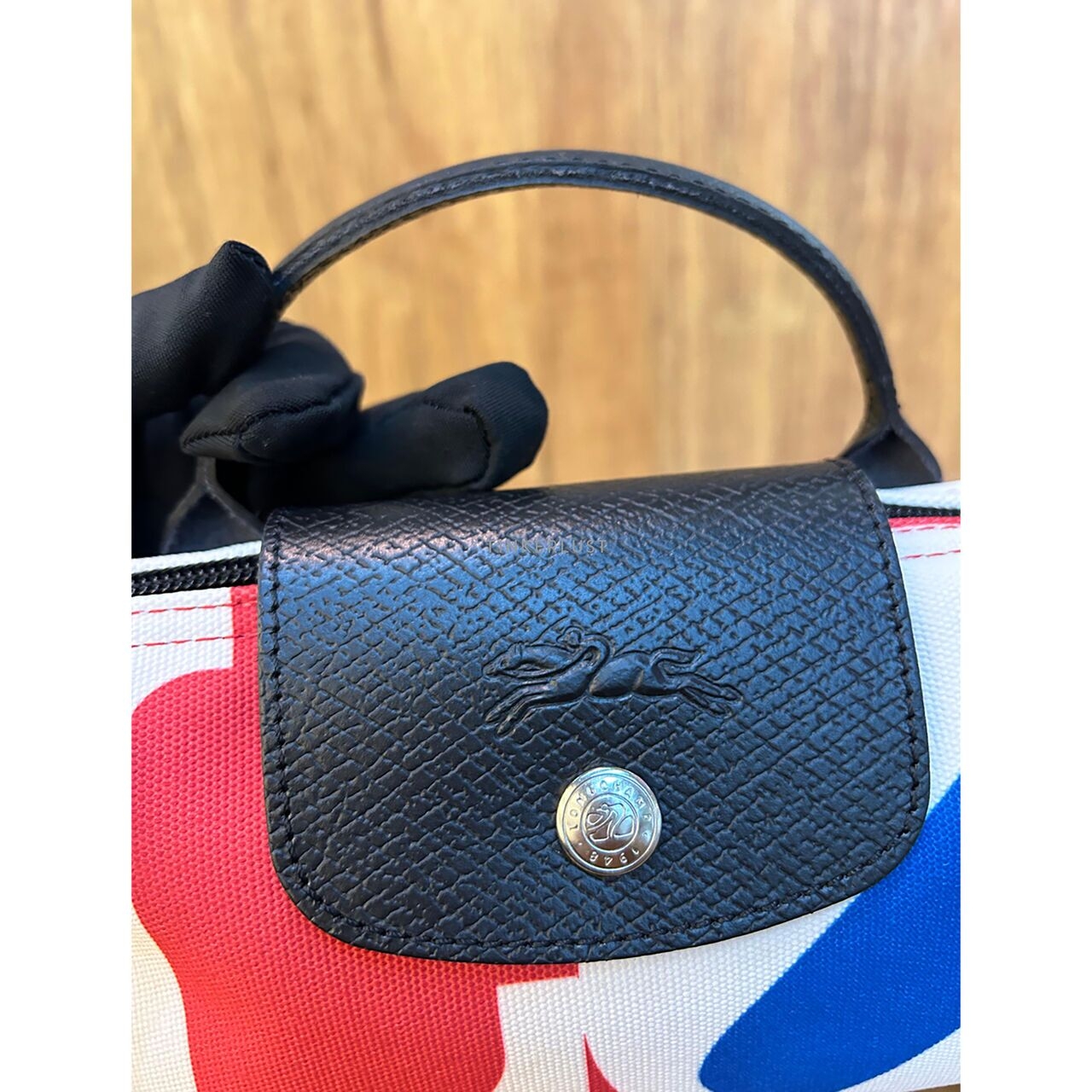 Longchamp x Robert Indiana White Multi Pouch