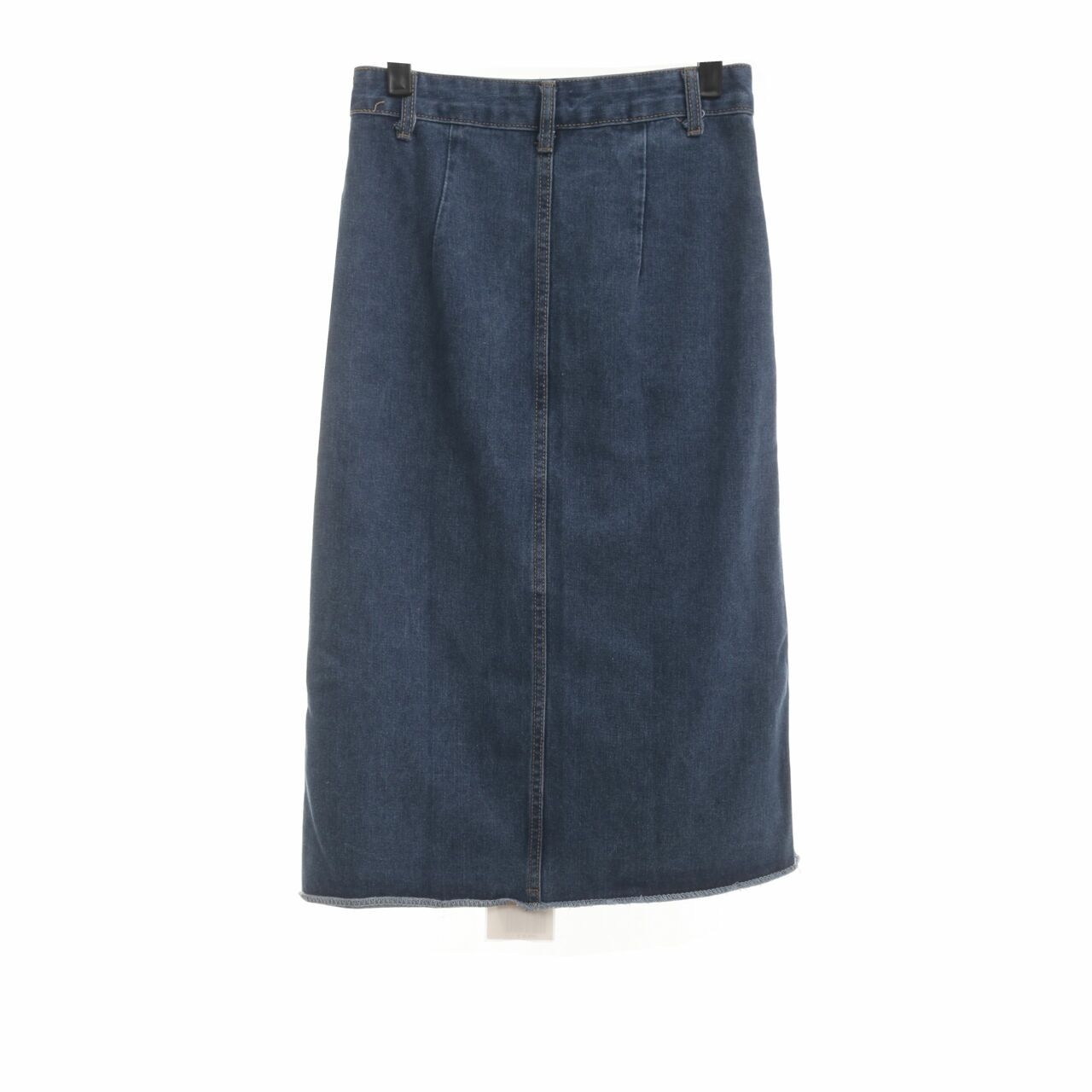 Private Collection Dark Blue Denim Midi Skirt