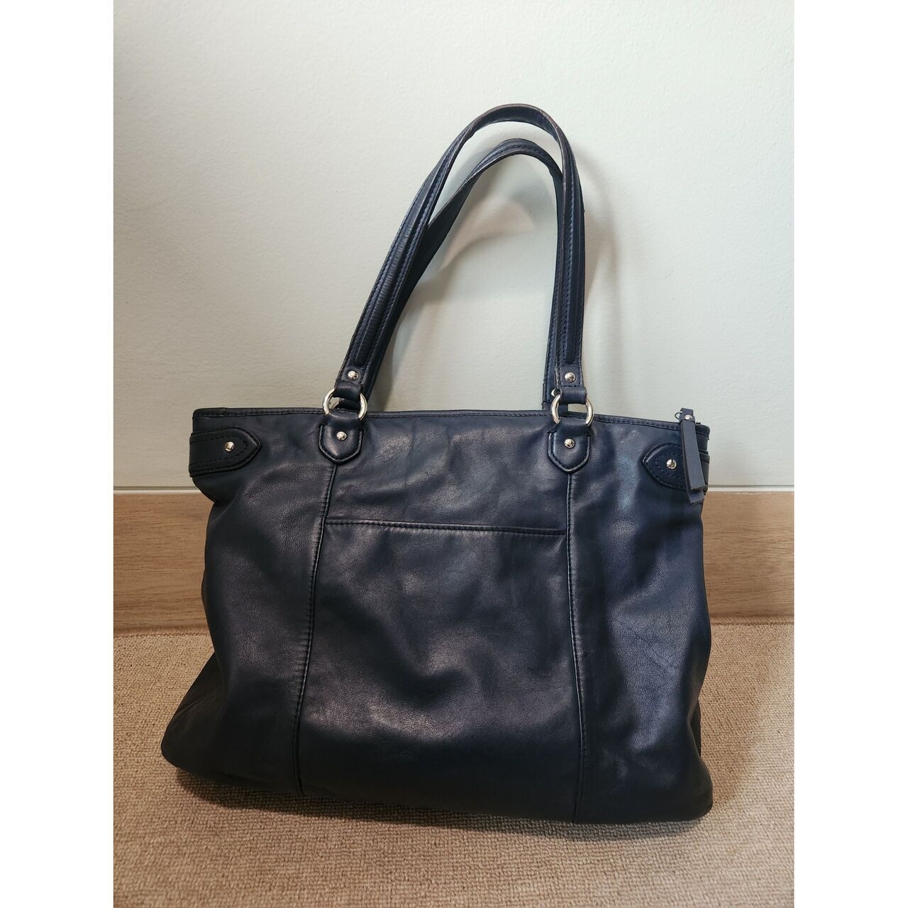 Coach Navy Tote Bag