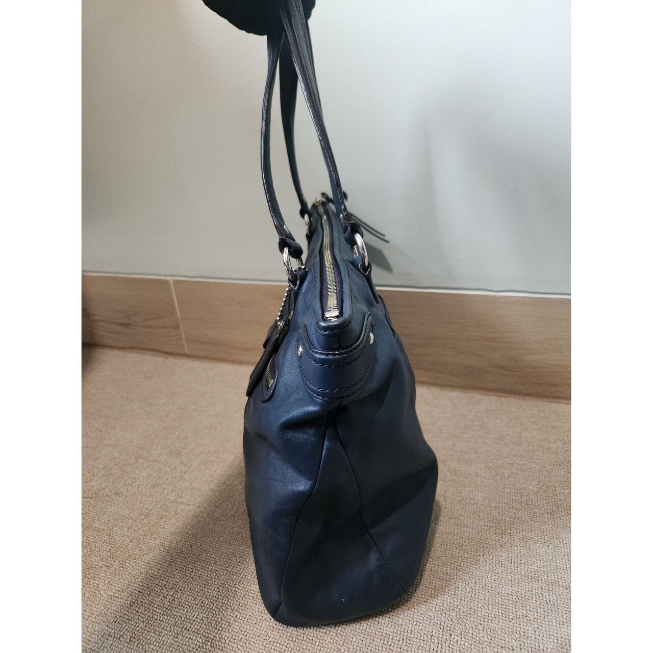 Coach Navy Tote Bag